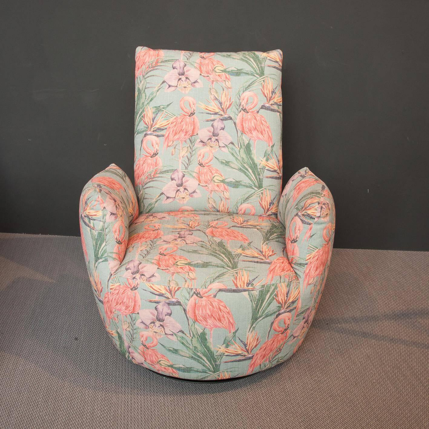 Bullfrog - Sessel Blobb Drehbar Bezug Flamingo Jade 1111/11 Mit Schaukelfunktion - 5