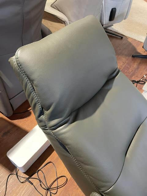 Activineo - Relaxsessel Bono Leder L50 WP Avocado Grün Gestell Metall Schwarz Mit Herz Waage Funktion - 8