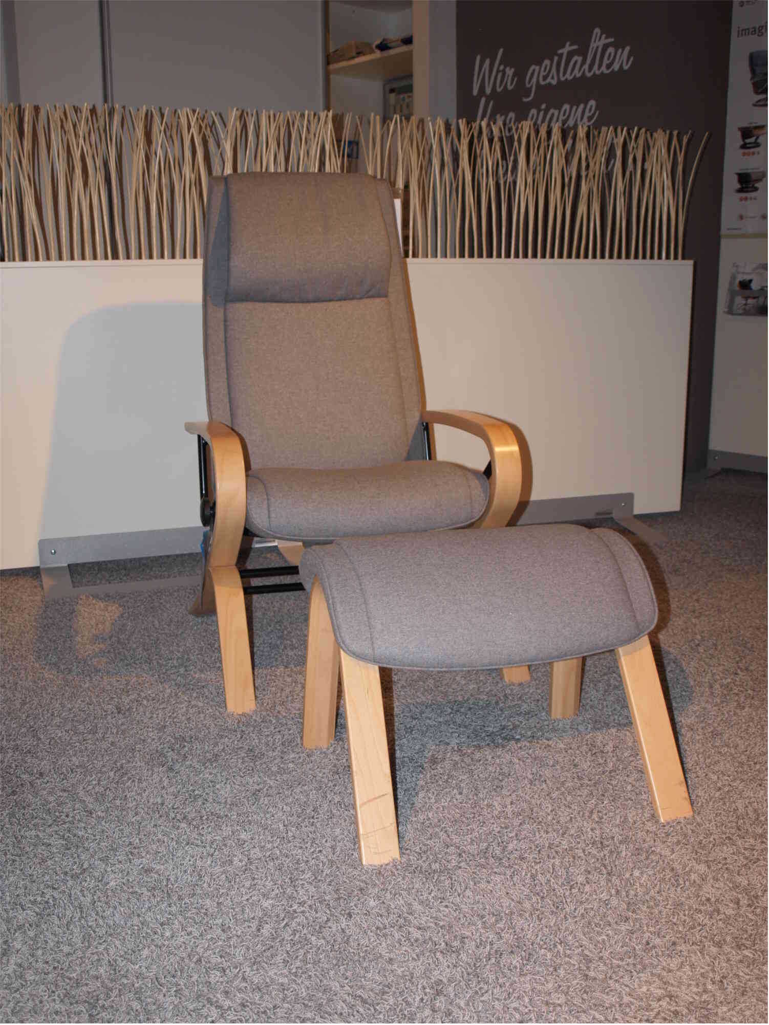 P5196570 Stressless - Sessel You (mit Hocker) in Grau - 2