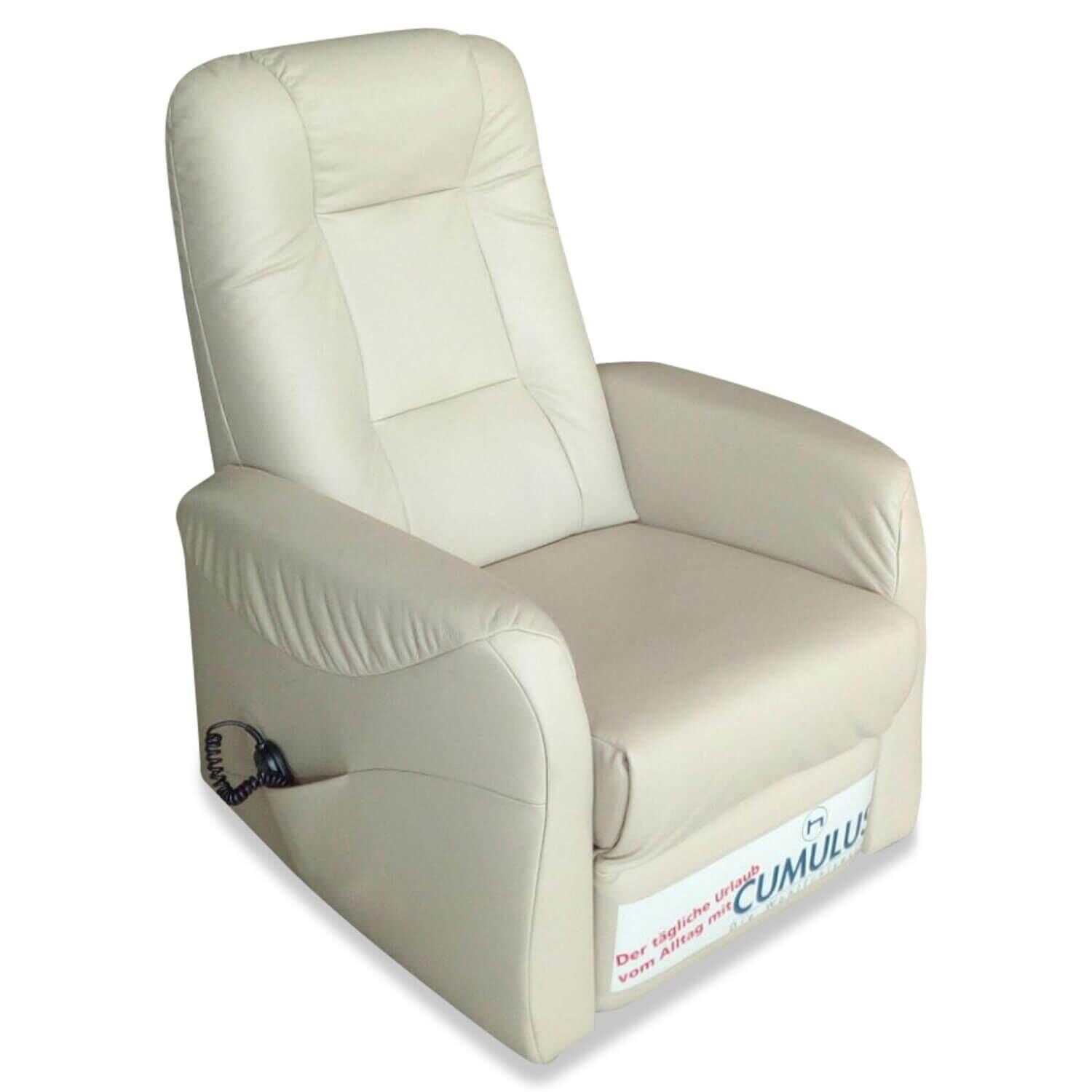 himolla - Himolla Cliff 9950 Leder Totto Porzelan Creme mit motorischer Relaxfunktion und Aufstehhilfe - 1