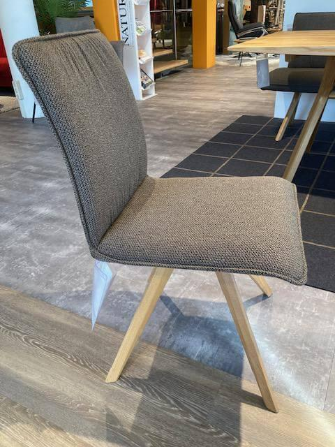 Anrei - Essgruppe Listo Stoff II Q203 Braun Eiche Massiv Gebürstet Natur Geölt - 6