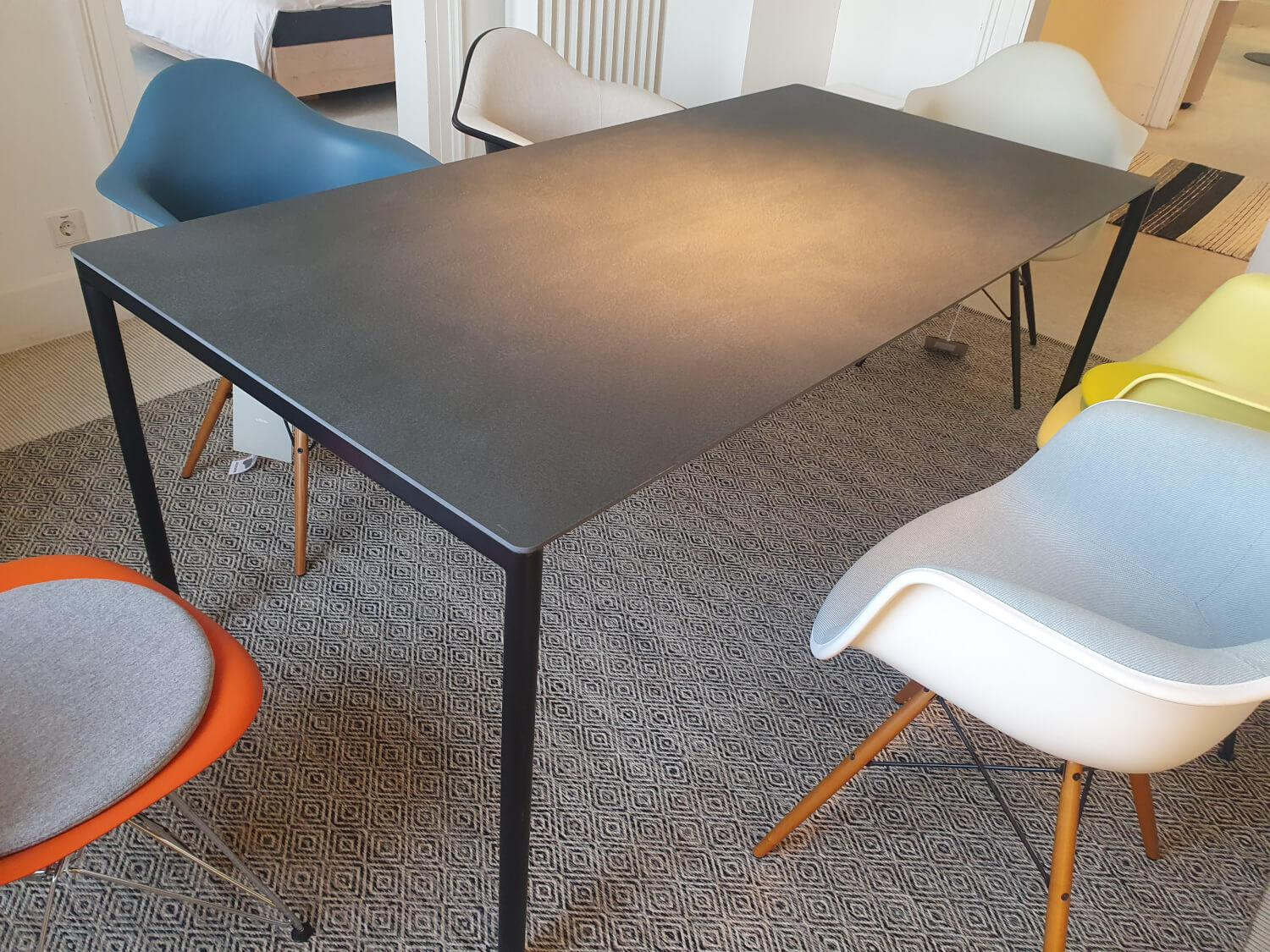 Extendo - Esstisch ST35 Platte Keramik Schwarz Gestell Schwarz - 5