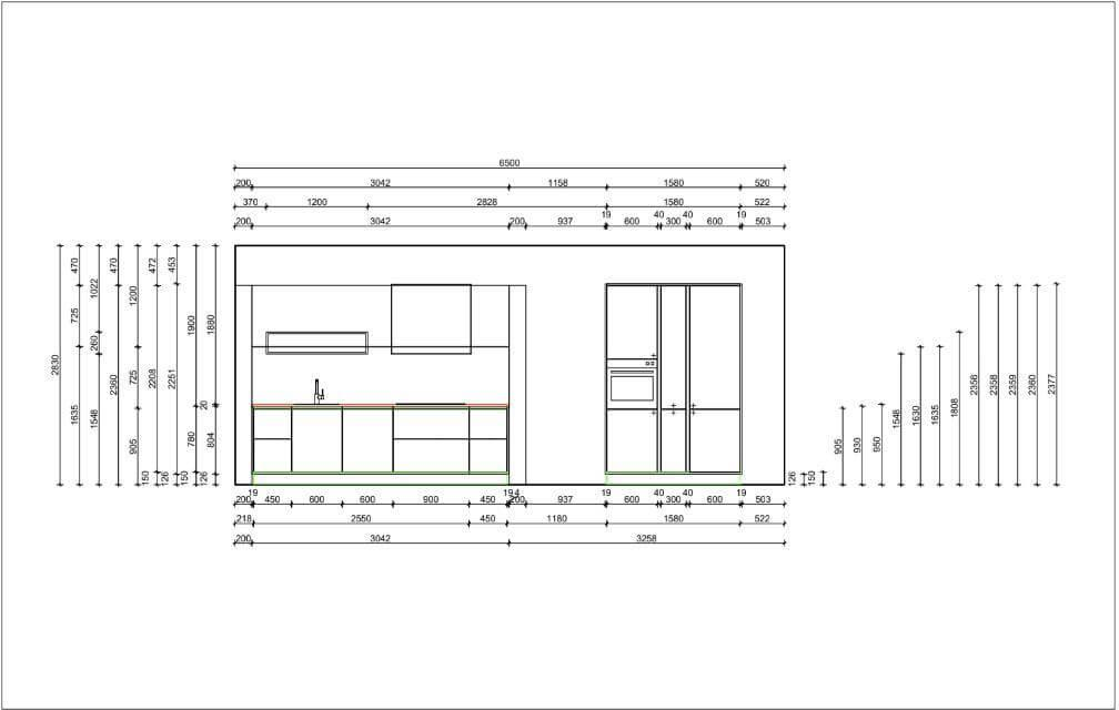 Siematic - Küche SLC Front Kunststoff Eiche Java Braun Absetzung Stuckturlack Schwarz Inklusive Elektrogeräte - 2