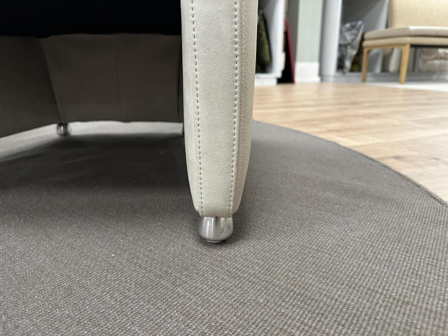 Gehlenborg Sitzmöbel - Sessel Vigo Fiedler Leder Tribe Weiß Füße Metall - 4