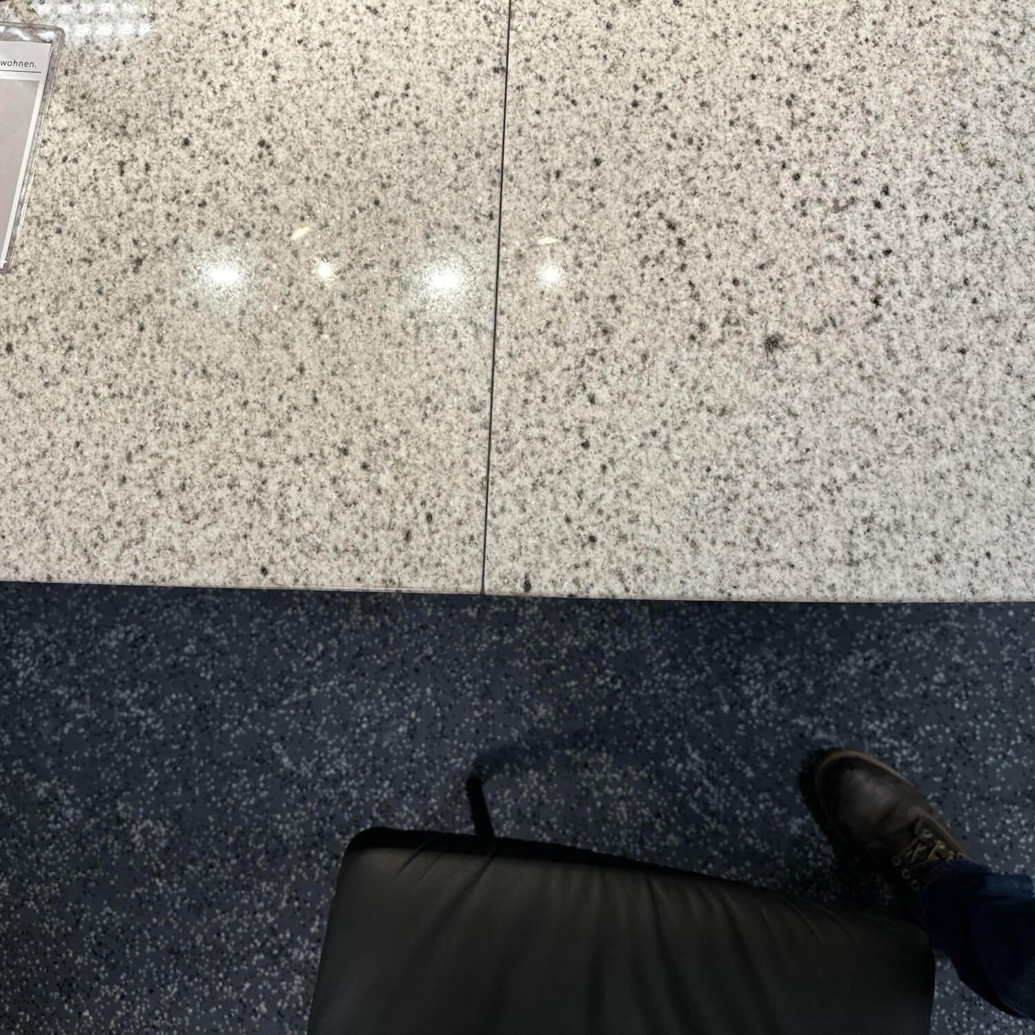 Draenert - Esstisch Adler 1224 Platte Granit Polar Poliert Grau Sockel Oval Edelstahl Matt Geschliffen Ohne Rollen - 7