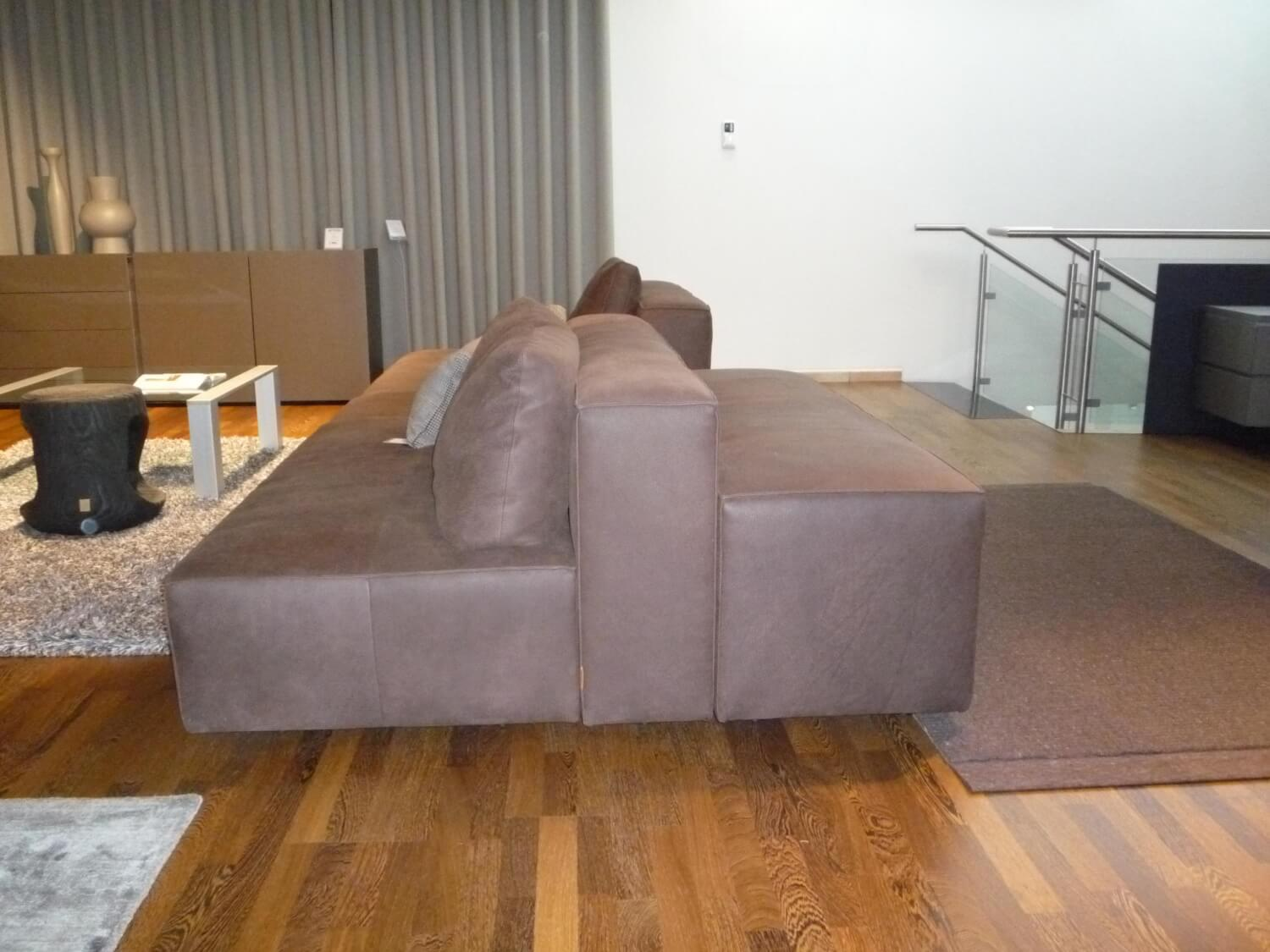 Montis - Sofa Domino Leder Novara Farbe Maron Braun - 3