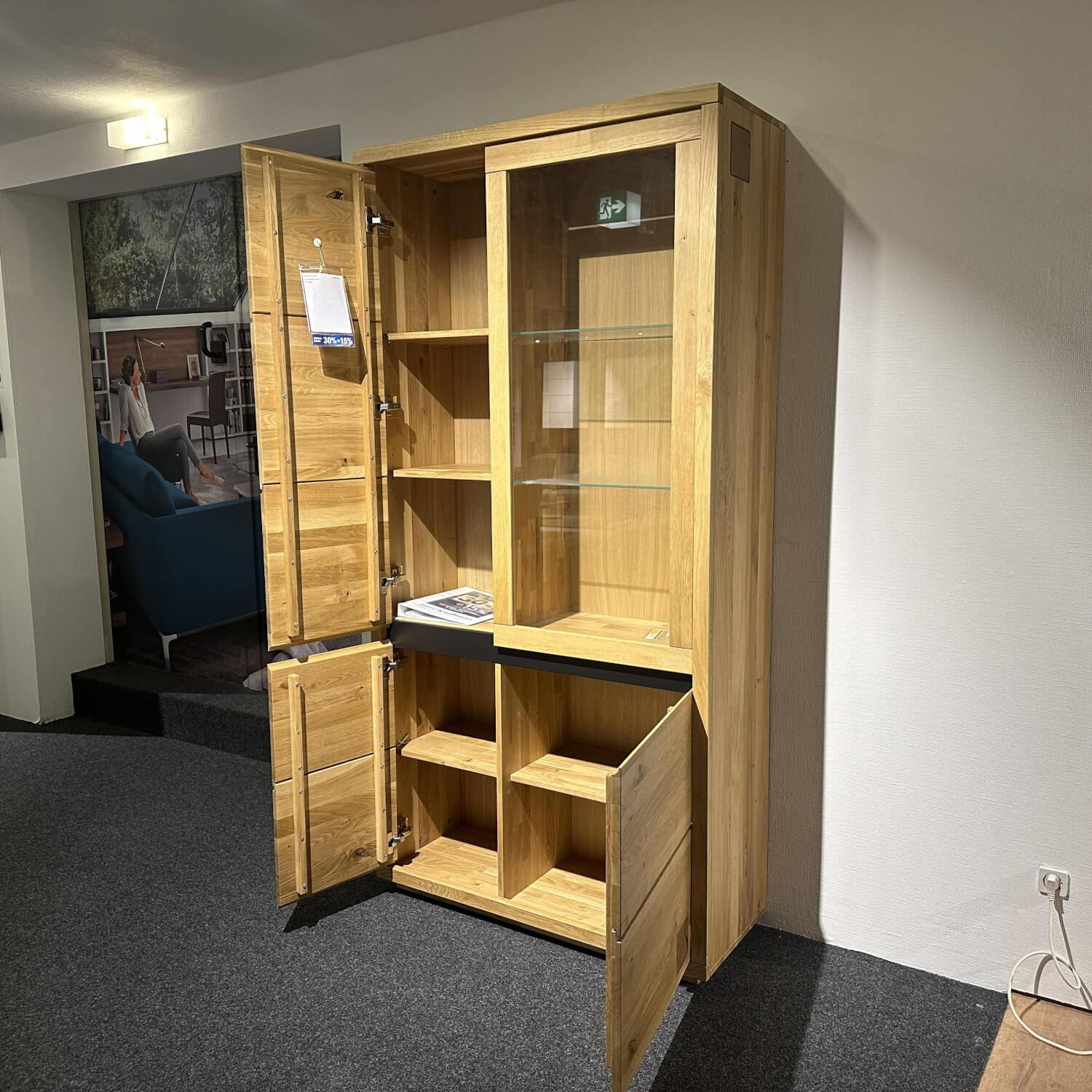 G+K - Vitrine Garz Wildeiche Massiv Geölt - 2