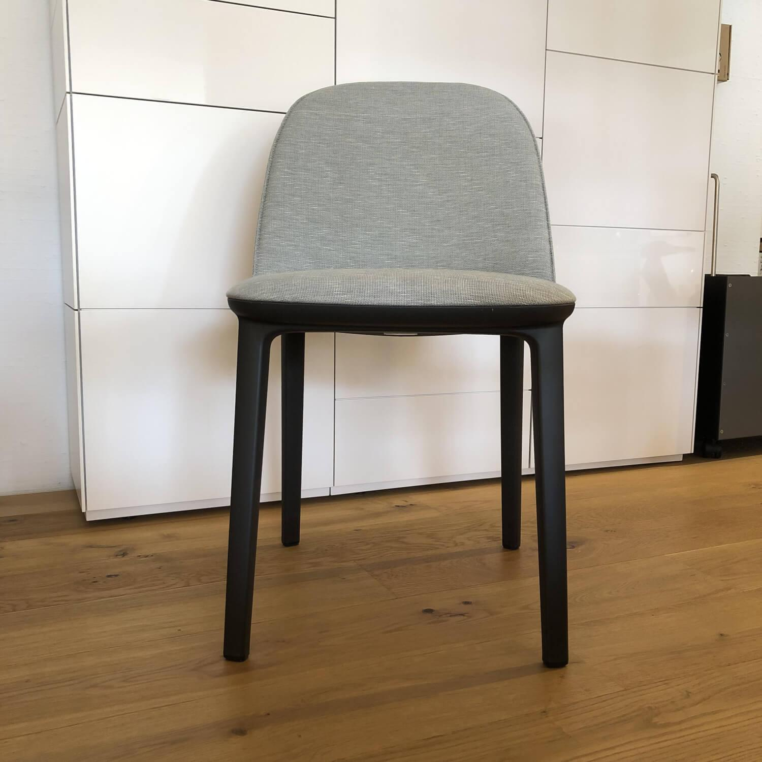 Vitra - Stuhl Softshell Side Chair Stoff Reed Stahlblau - 4