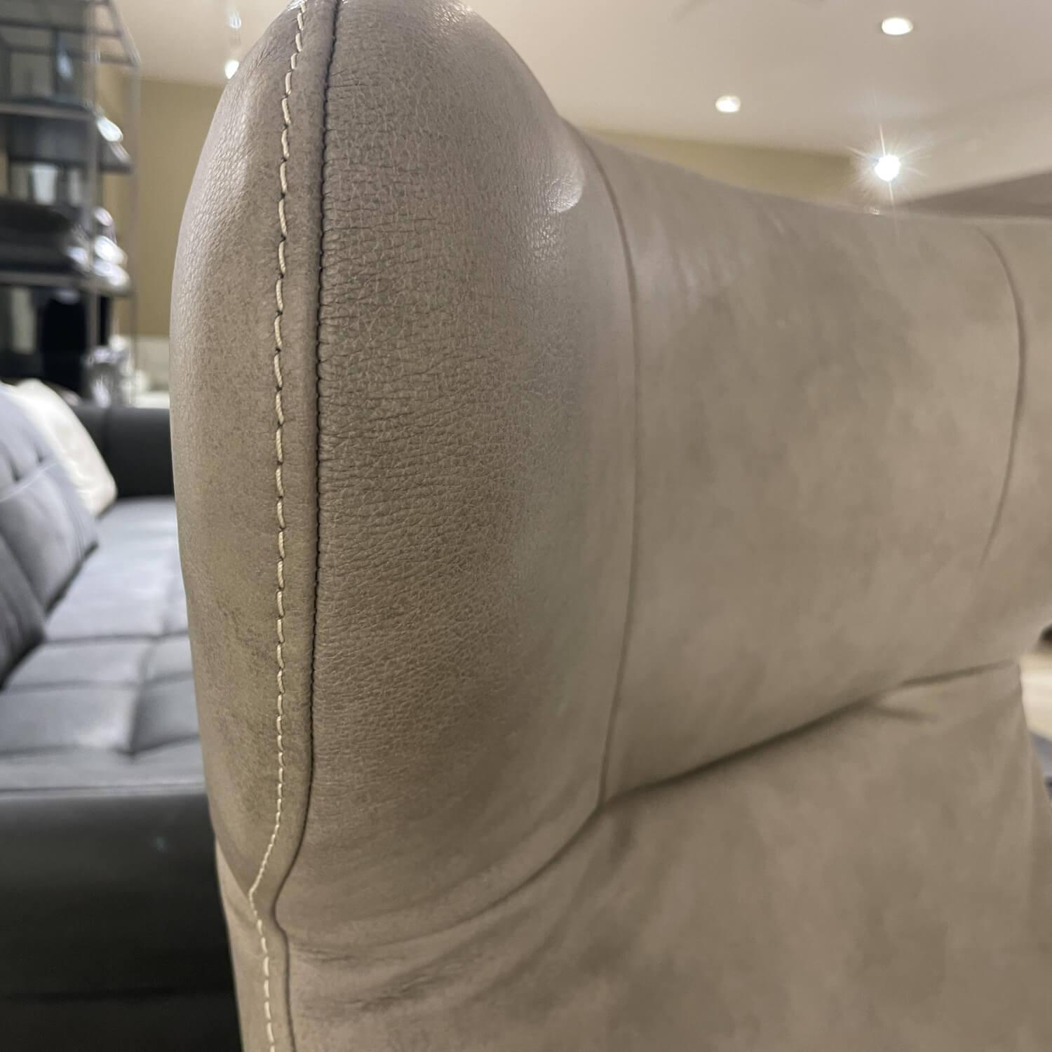 JOOP! - Sessel Joop Living Lounge 8140 Leder 27 Eleganz Grau Sternfuß Anthrazit Pulverbeschichtet - 4