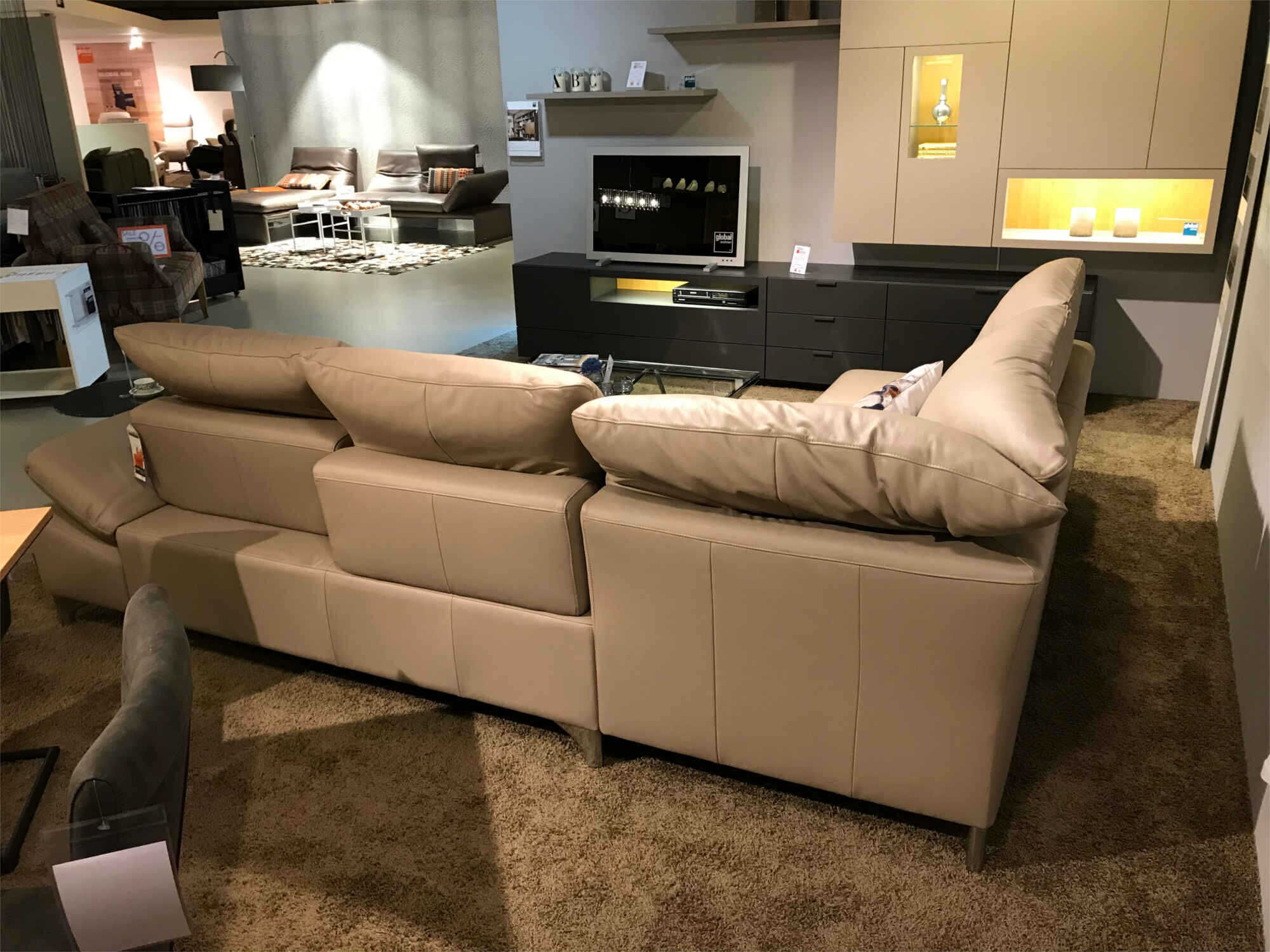 Enjoy W. Schillig - Ecksofa Enjoy in Grau-Beige - 4