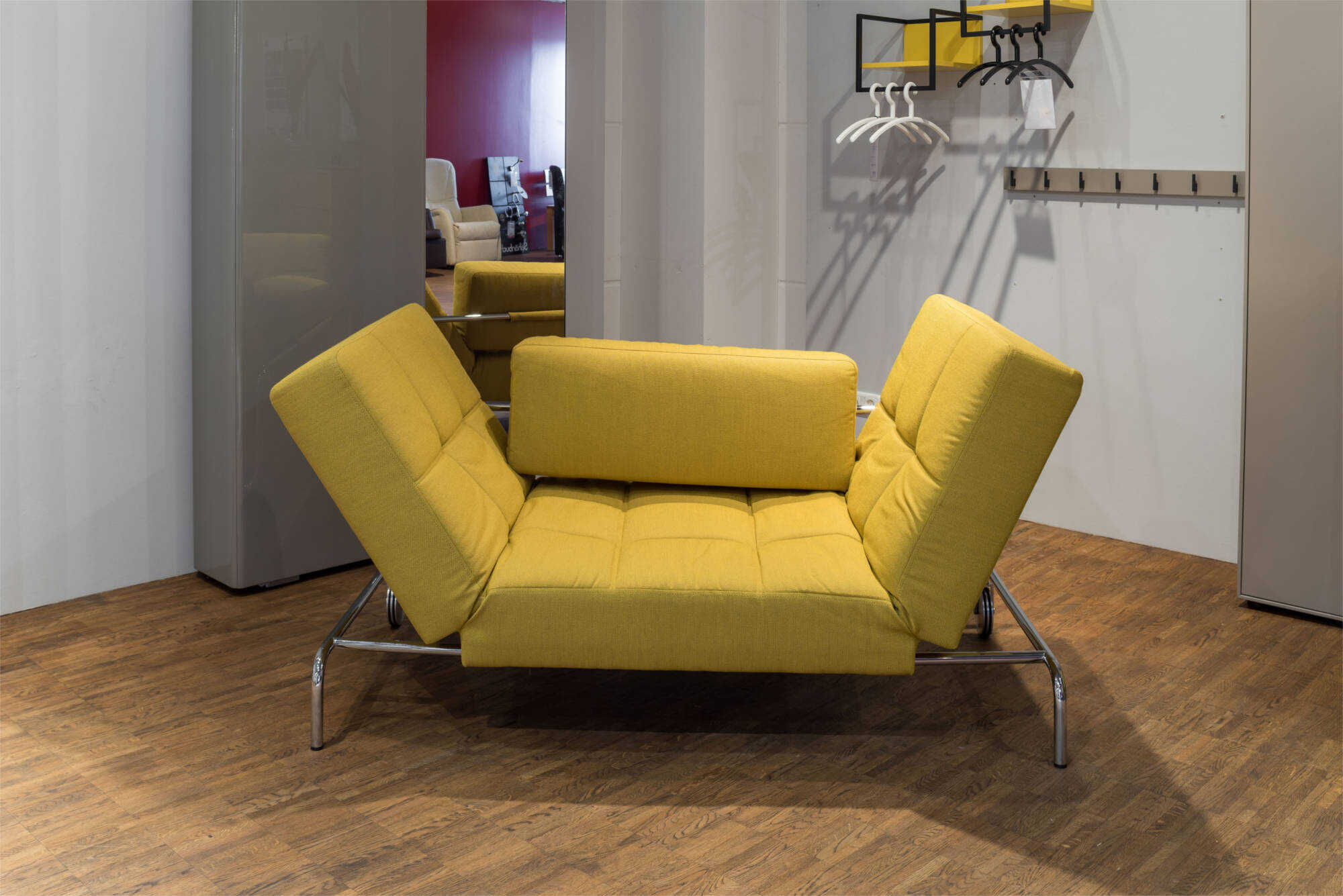 Brühl - Sofa Jerry in Gelb mit Schlaffunktion - 5