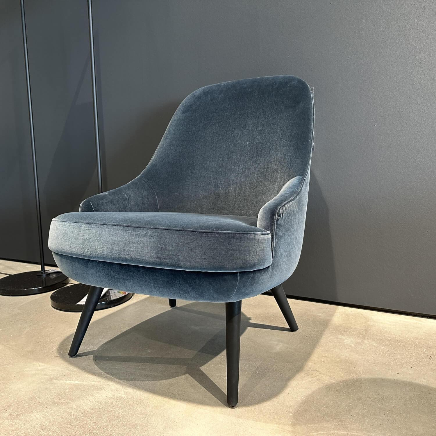 Walter Knoll - Sessel 376 10 Stoff Harald 2 182 Dark Jade Blau Füße Eiche Geflammt Geölt Mit Filzgleitern - 6