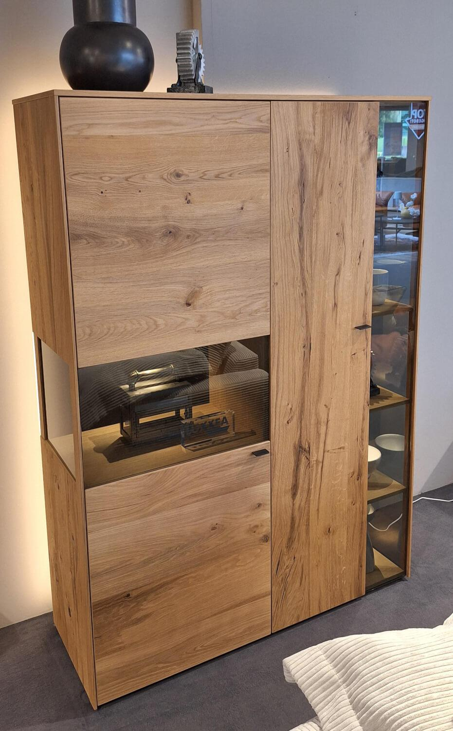 Venjakob - Vitrine Plan X3 Eiche Rustico Hell Geölt Parsolglas - 5