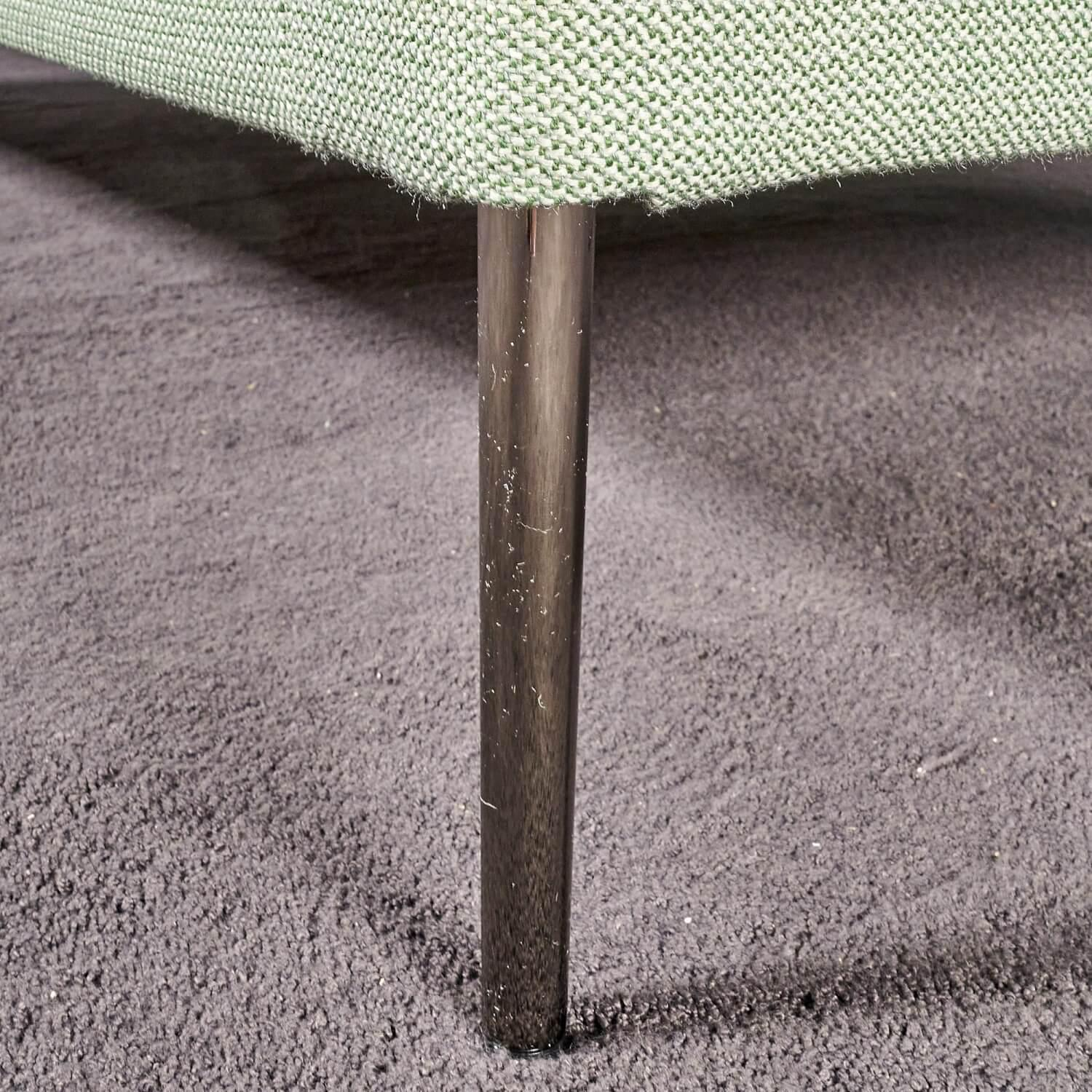 COR - Sofa Pilotis 78 Stoff 10077 Aloe Hellgrün Füße Schwarzchrom - 4