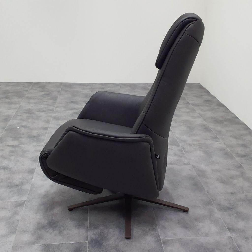 Hülsta - Relaxsessel 8756 26 W44 3-Motorisch Herz-Waage Leder 35 Mariposa Onyx Schwarz Gestell Sternfuß Metall Pulverbeschichtet Bronze - 2