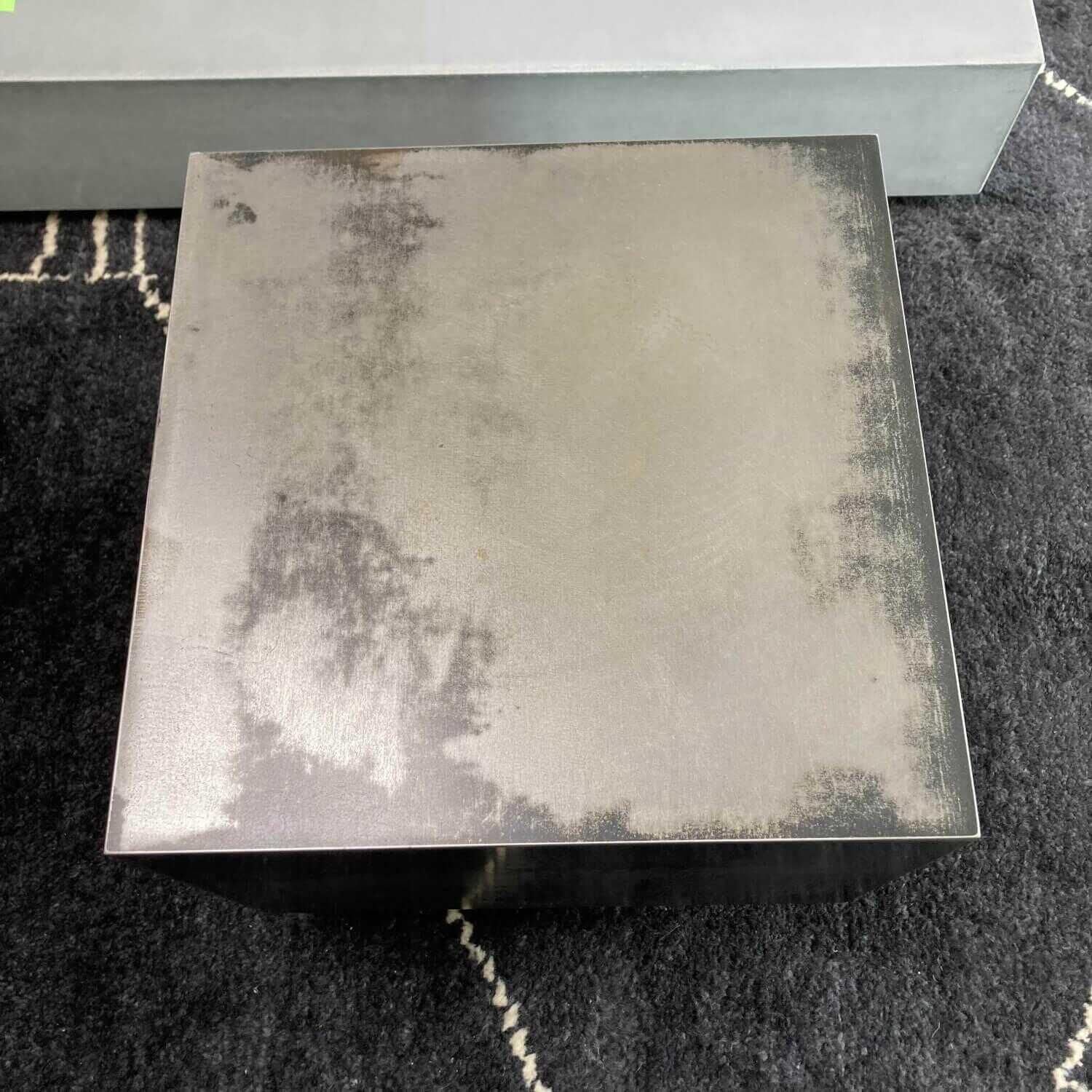 Beistelltisch Loren Metall Grau Braun