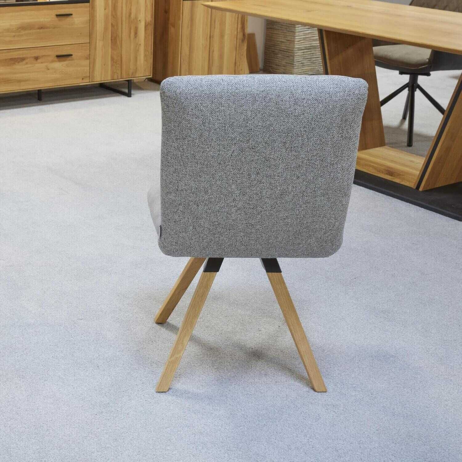 Natura - 6er-Stuhlgruppe 2 Mit Armlehne 4 Ohne Armlehne Stoffkombinationn Fiesta Grau - 14