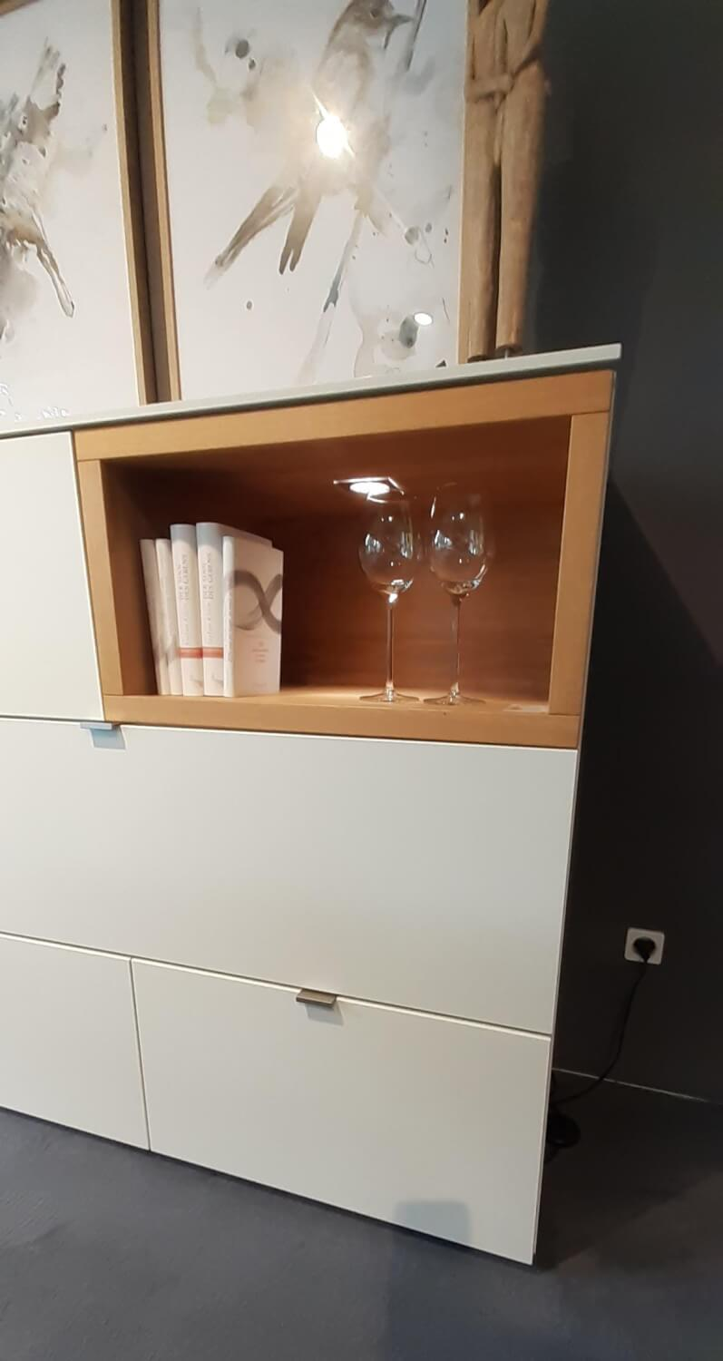 Venjakob - Sideboard Andiamo Lack Weiß Matt Wildeiche Hell Geölt - 8