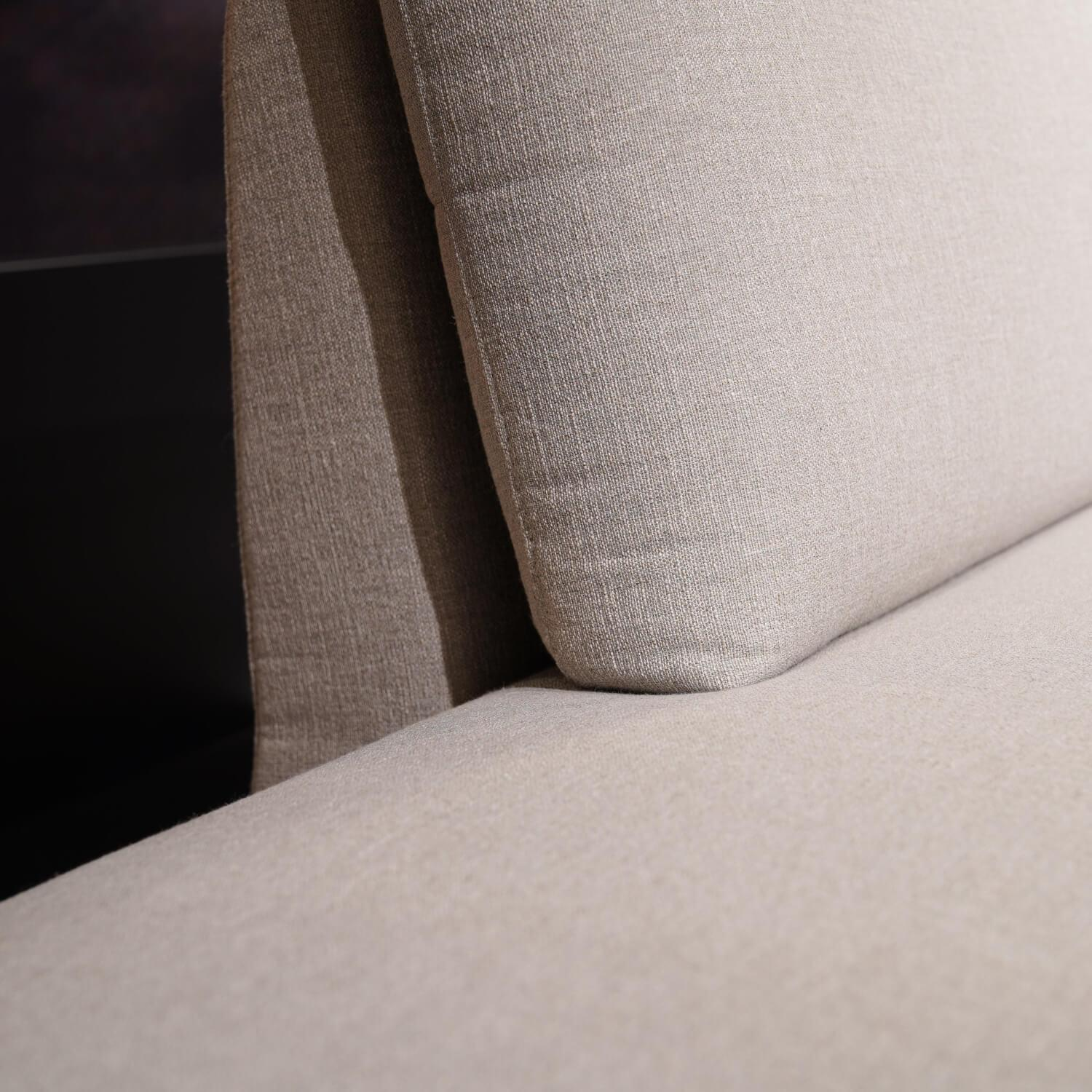 Rolf Benz - Ecksofa Cara Bezug Stoff 14.162 Steingrau Fuß Kufe Stahl Schwarz Ablage Eiche Furniert Mit Verstellbarem Rücken - 5