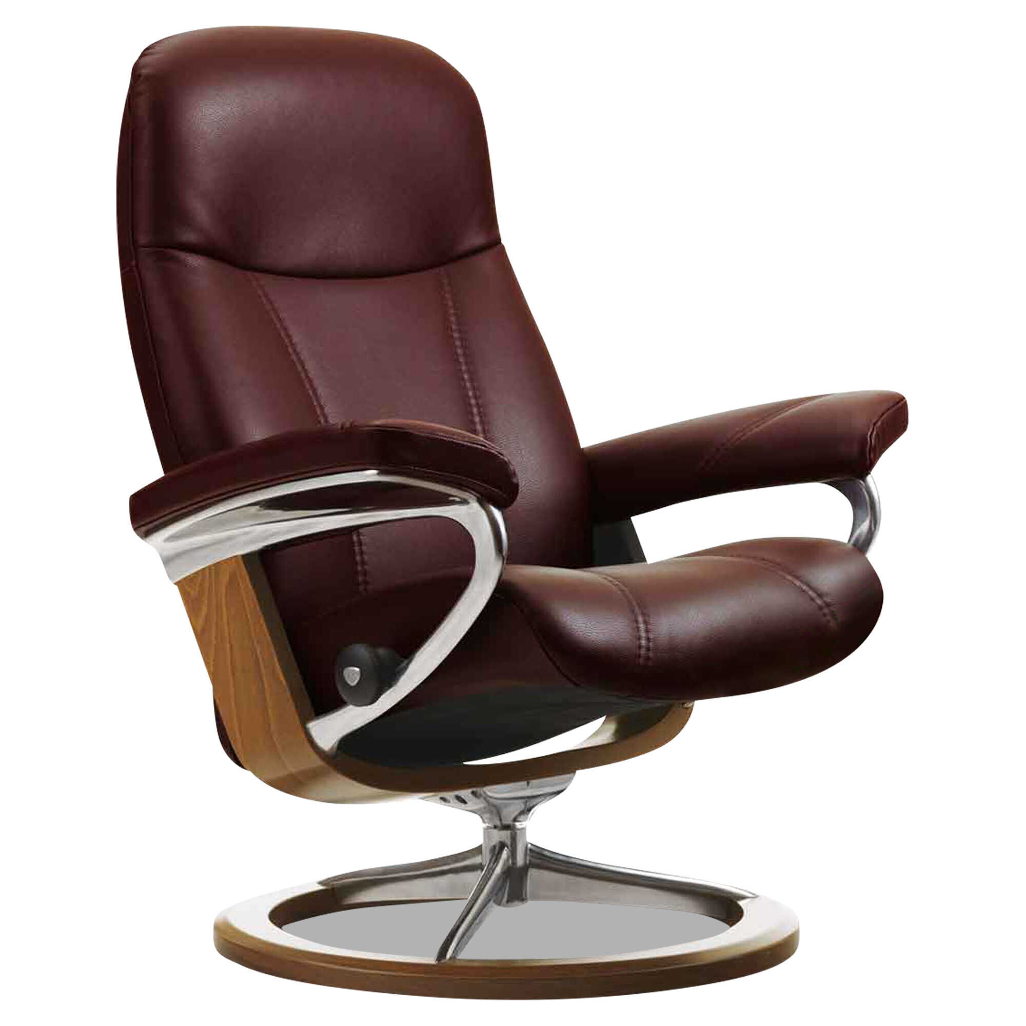 Stressless - Stressless Consul M Signature Base Leder Batick Burgundy - 1