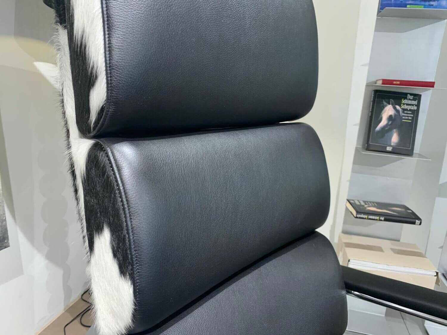 Strässle - Sessel Nico Leder Ambiente 70430 Ecru Gestell Glanzchrom mit elektrischer Verstellung - 4