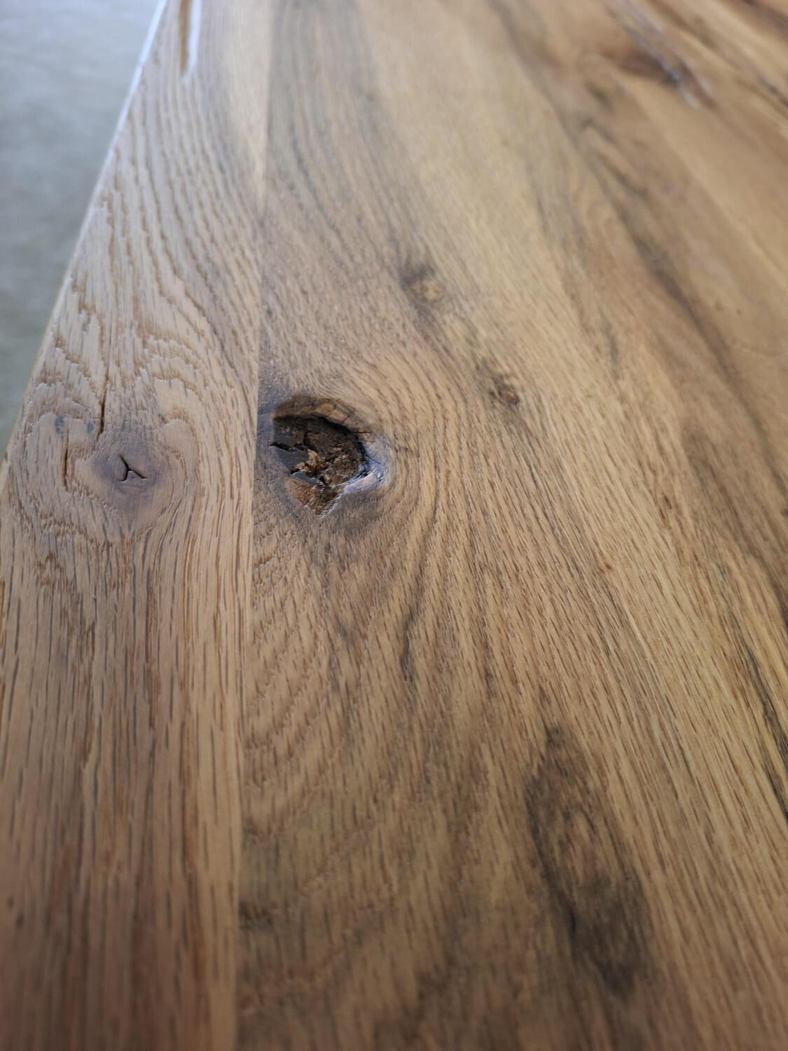 MCA Furniture - Esstisch Castello Wildeiche Lackiert Gestell Stahl Anthrazit - 5