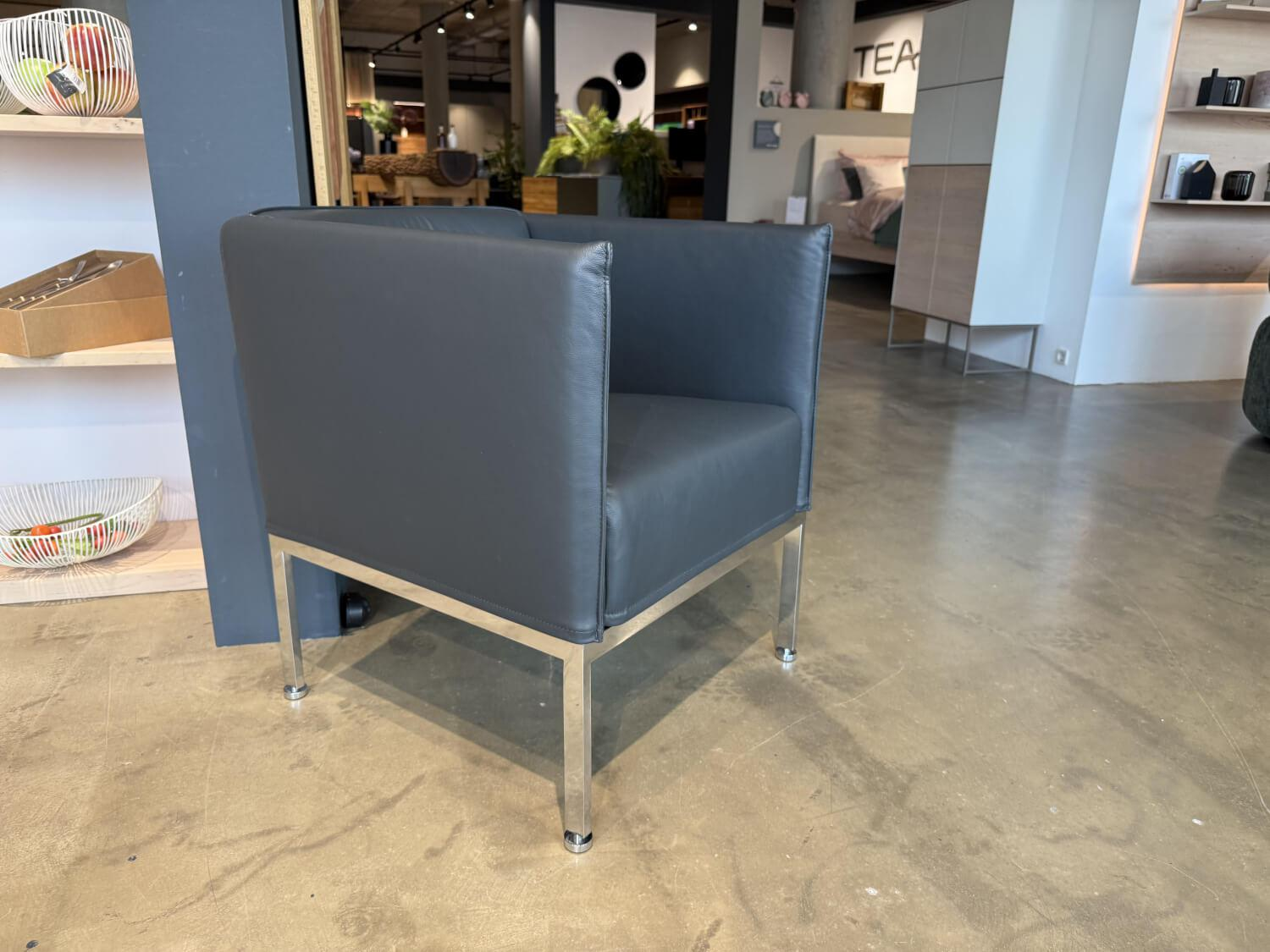 Brühl - Sessel Randolph Leder La Plume 5663 0099 Anthrazit - 8