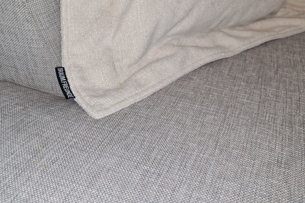 Raum.Freunde - Ecksofa Lenni Stoff Attractive 2 Grey Grau Füße Metall Schwarz - 2