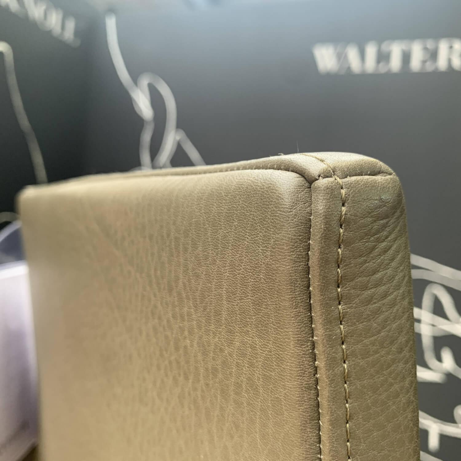 Walter Knoll - Barhocker Andoo 1100 Leder Safari 1374 Olive Gestell Nussbaum - 6