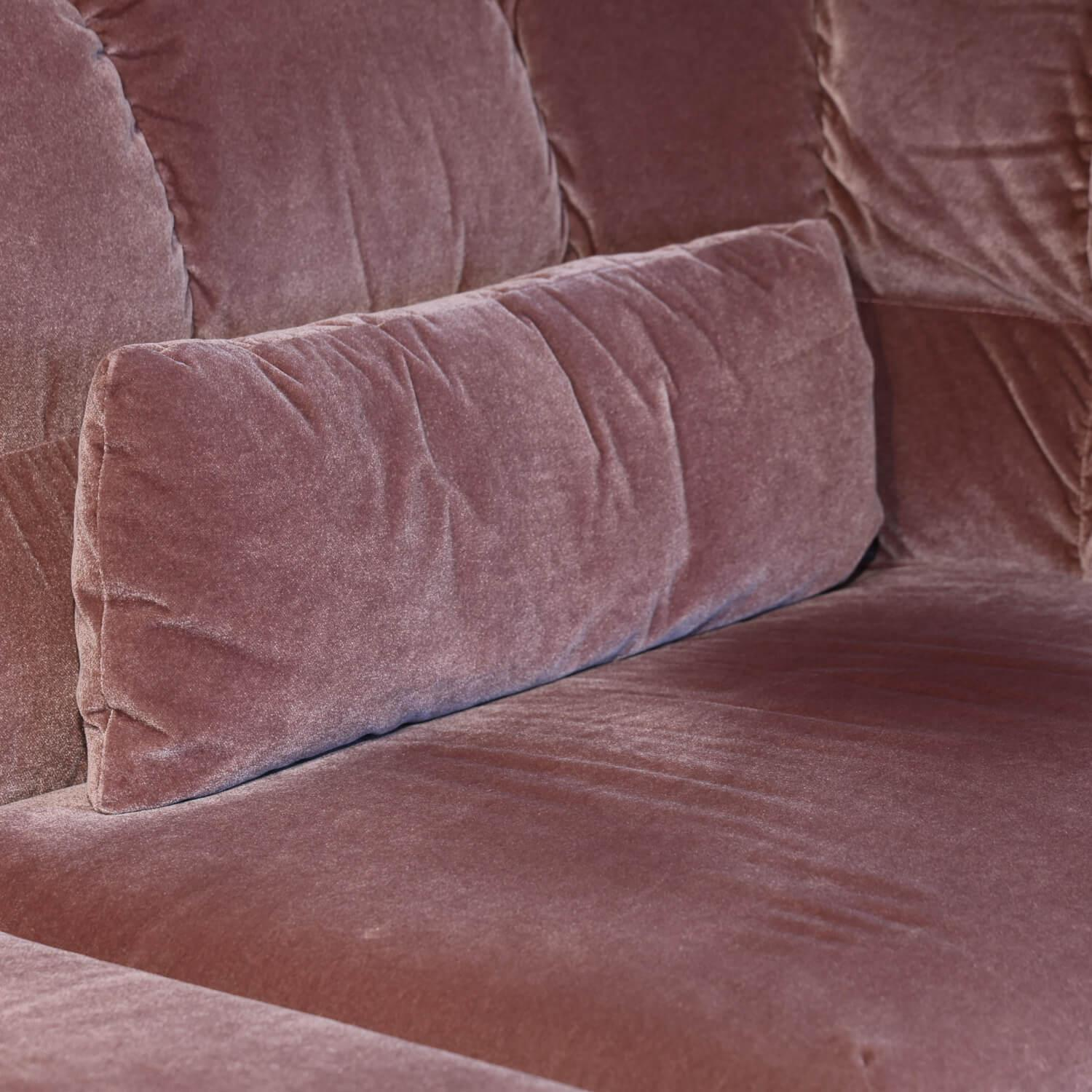 Brühl - Sofa Magnolia 73008 Stoff 4473 0052 Rosa Gestell Metall Verchromt Glänzend - 10