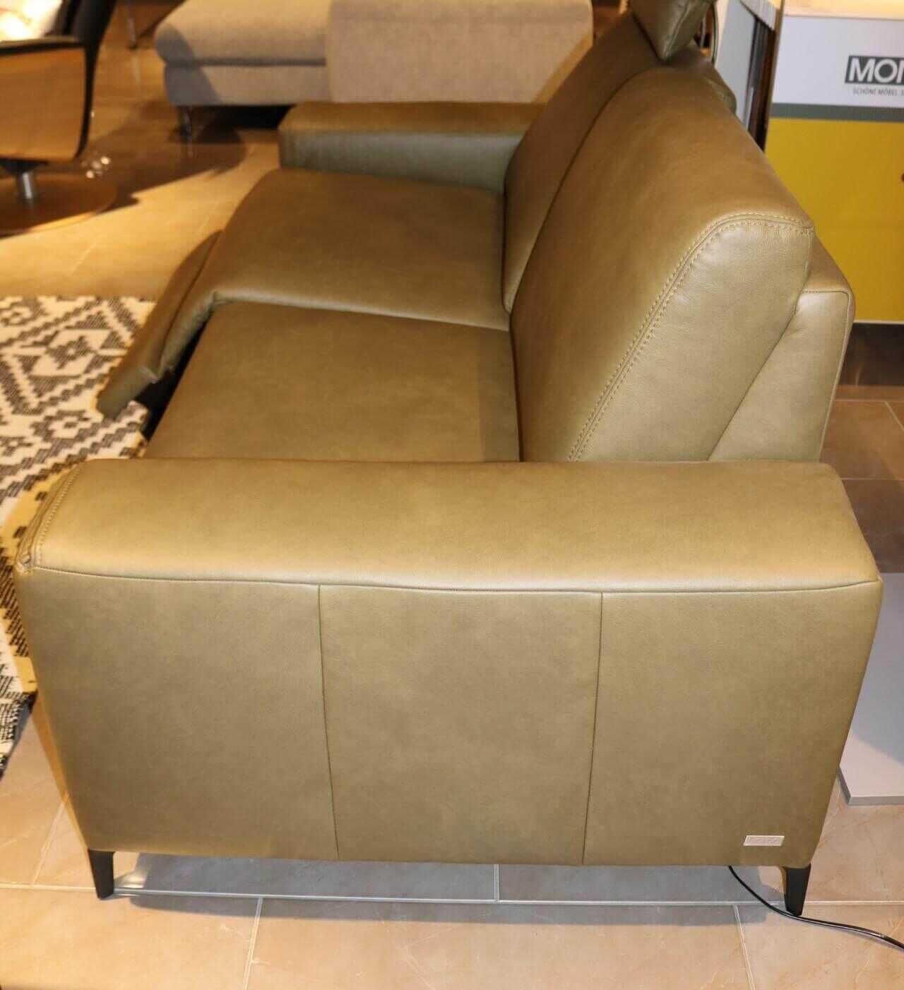 Mondo - Garnitur Marica Leder Longlife Zeder E Grün 2 Sofas - 7