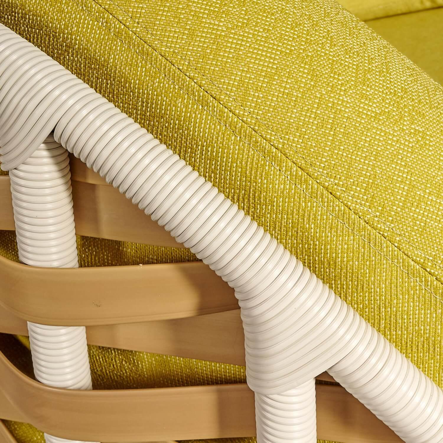 DEDON - Swingrest SwingMe Sessel Bezug Stoff Kvadrat Artrium A451 Gestell Aluminium - 5