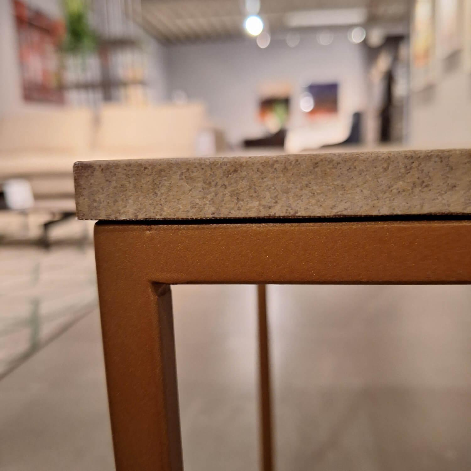 Rolf Benz - Coffee Table 985 MDF Coated With Real Stone Veneer With Sandstone Frame Bronze Colored - 7