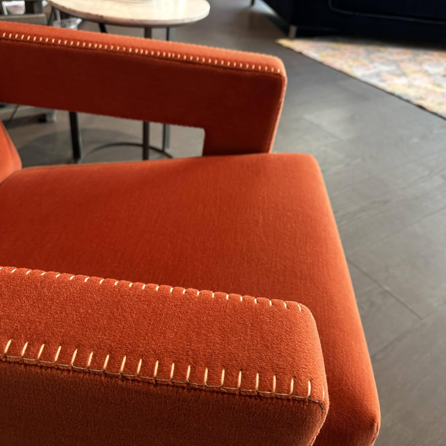 Cassina - Sessel Utrecht Stoff Otterlo Ruggine Orange Rot 373 Mit Knopflochstich - 4