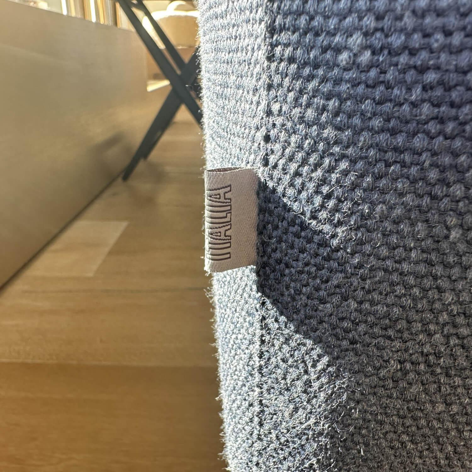 B&B Italia - Ecksofa Michel Stoff Semio 2359850 Dunkelblau Blau Gestell Aluminium Nickel Bronze Schwarz Lackiert - 4