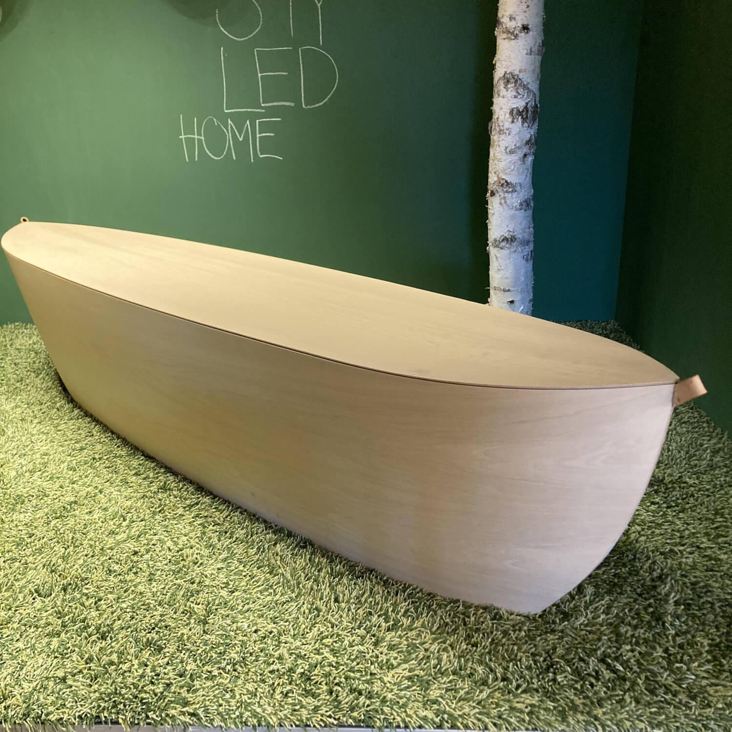 Arco - Sitzbank Arc Bertjan Pot Eiche Furnier Weiß Trageschlaufen Leder - 5