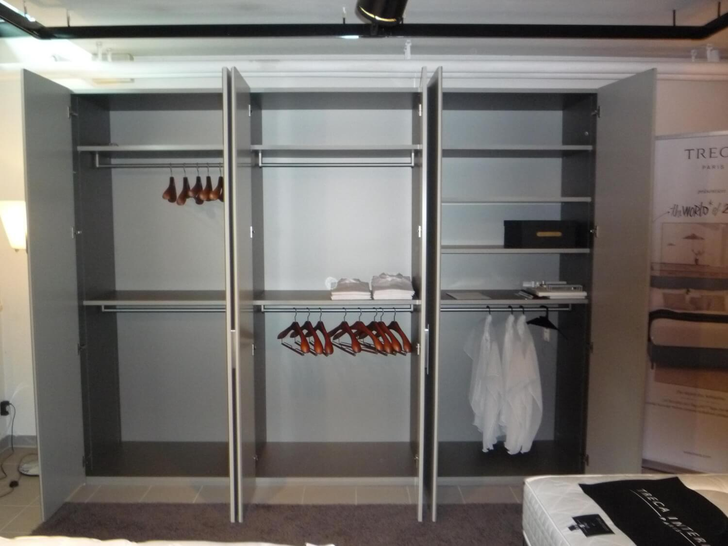 Interlübke - Kleiderschrank Base Lack Muschel Korpus Lack Silbergrau Metallic - 2
