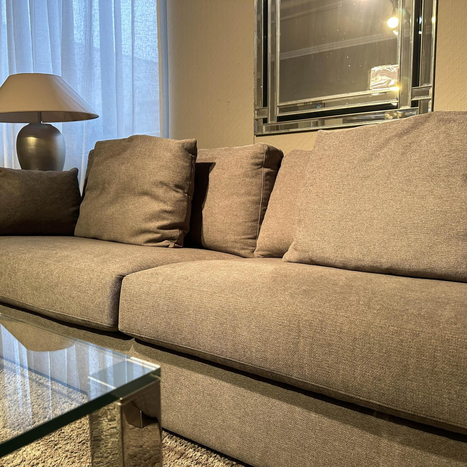 Bielefelder Werkstätten - Sofa Inspiration Stoff S Lario BW1745 181 Grau Füße Edelstahl - 4