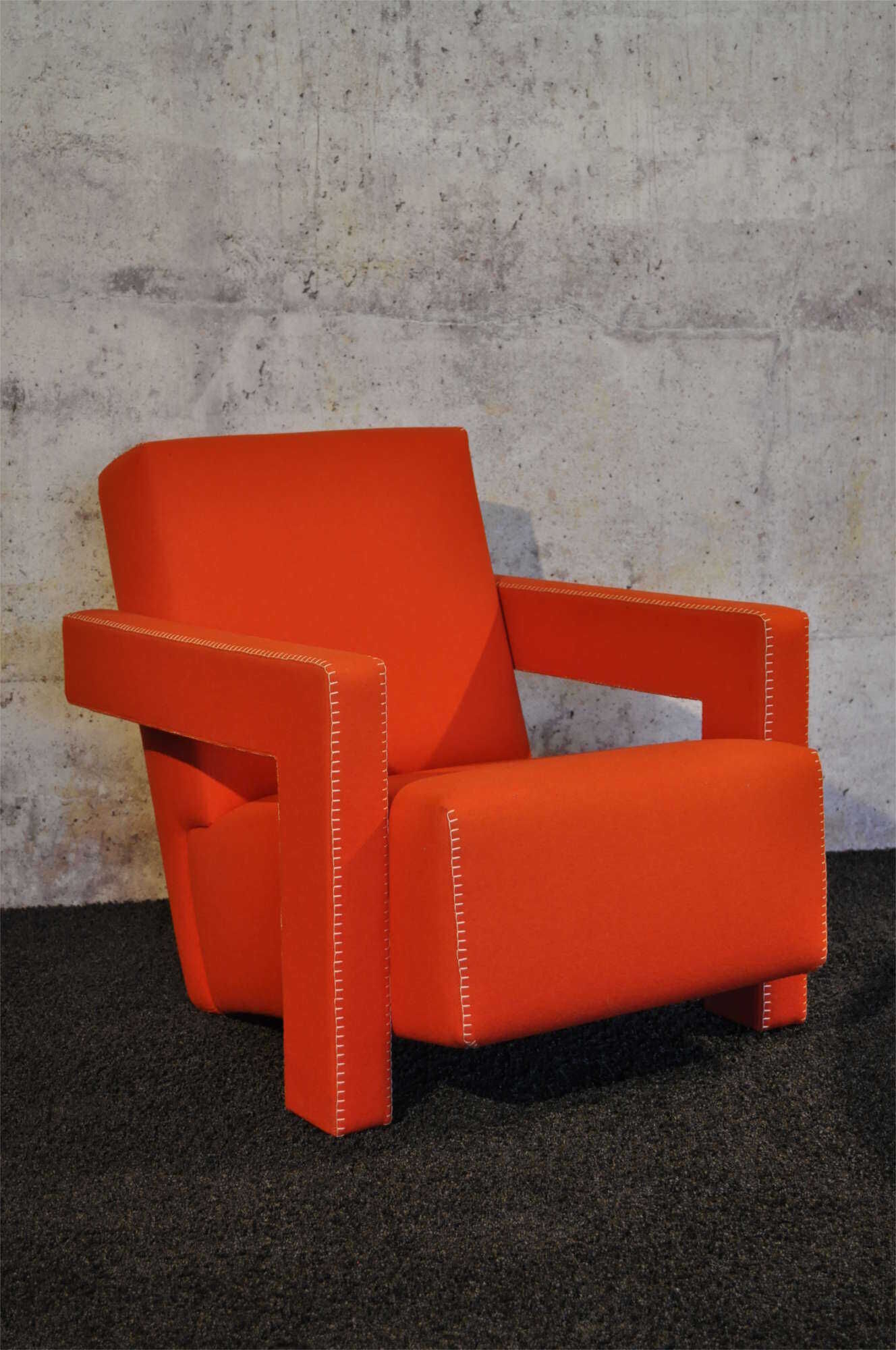 Cassina - Sessel Utrecht 637 (in Rot) - 2