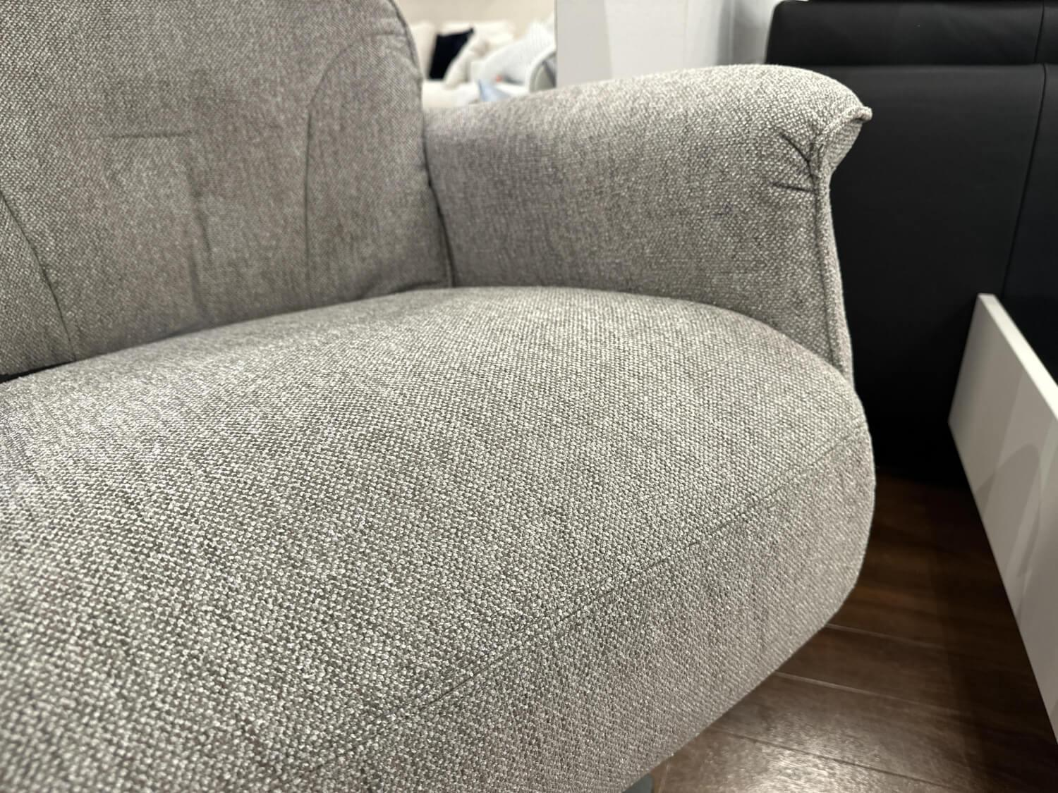 Rom - Sessel Melody 1C M Stoff Alvaro Grege Grau Gestell Stahl Mattschwarz Lackiert Mit Elektrischer Verstellung - 8