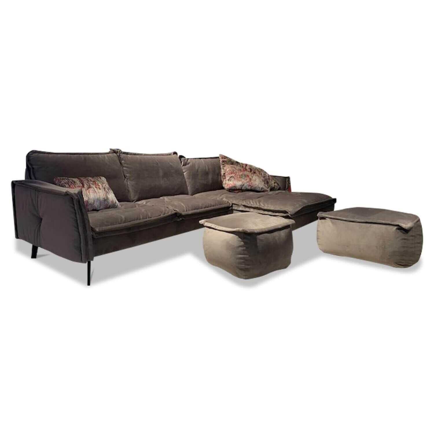 musterring-mehr-sofas-ecksofa-mr-6090-stoff-5-mouse-braun-grau-mit-2-hockern-c771e0ab2fb5 Musterring - Ecksofa MR 6090 Stoff 5 Mouse Braun Grau mit 2 Hockern - 1