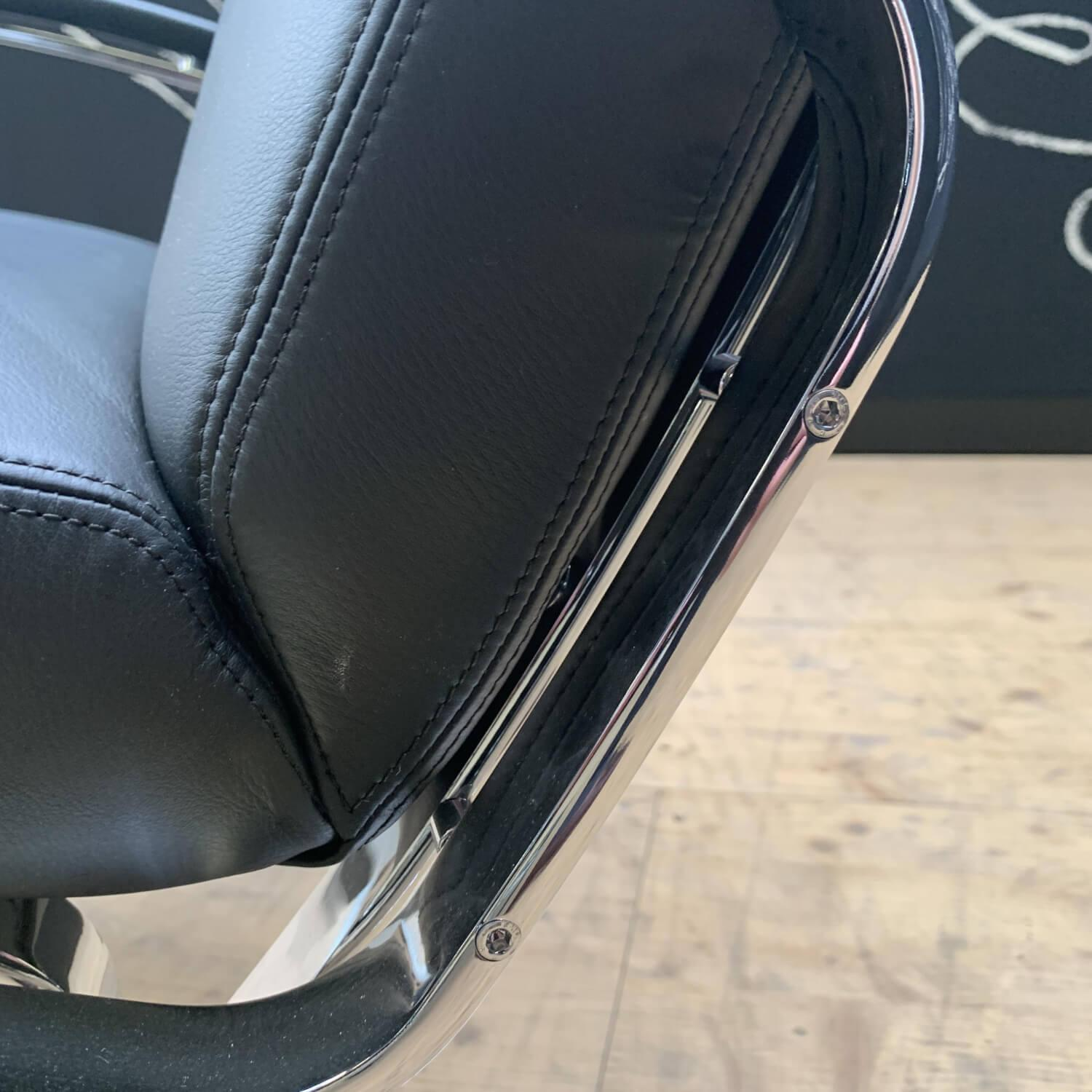 Walter Knoll - Sessel Berlin Chair Leder Congress 1399 Dark Bronze Profistahl Hochglanz - 10