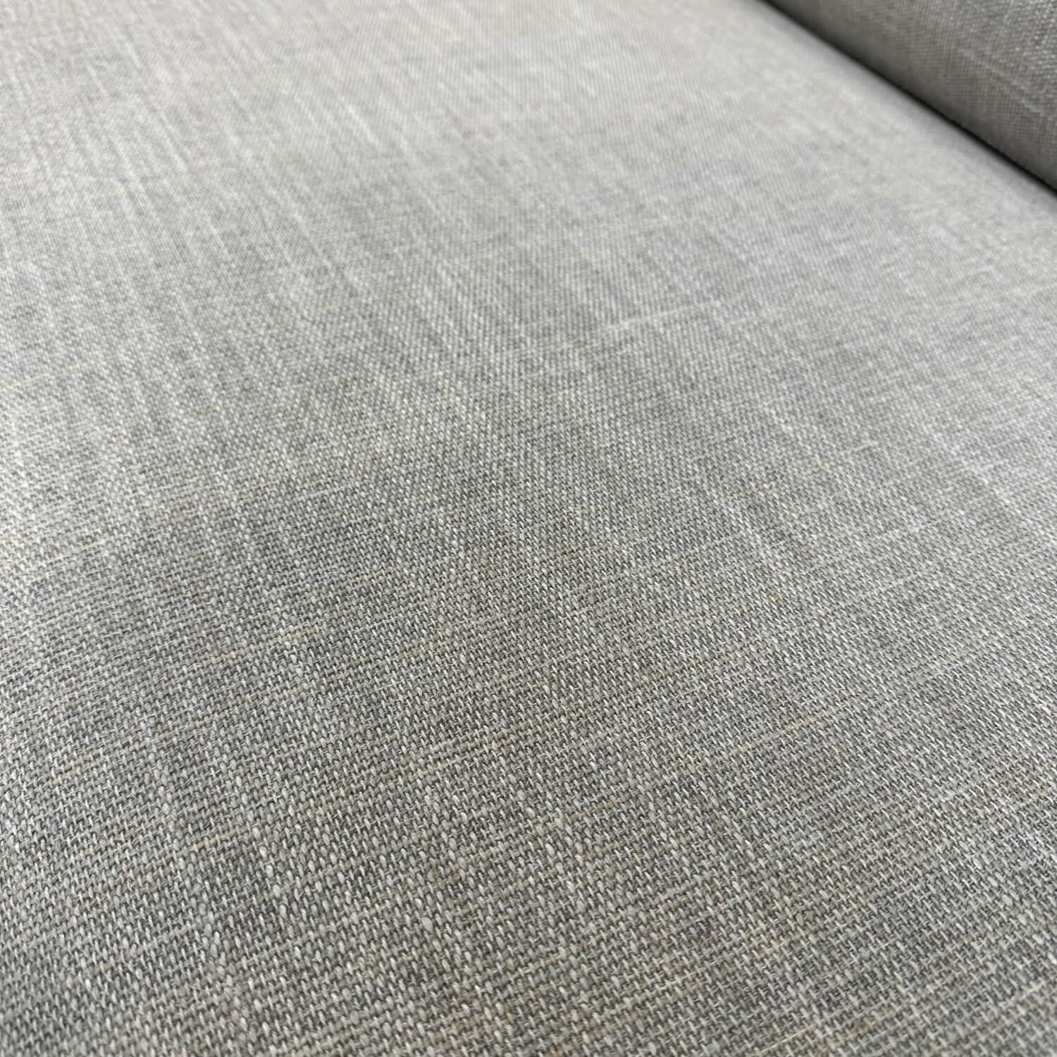 COR - Ecksofa Conseta Stoff 9209 Eisgrau Grau Tellerfüße Lack M21 Anthrazit Ohne Kissen - 5