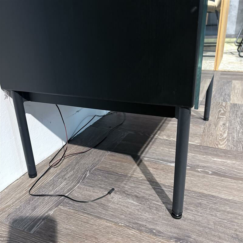 Wimmer - Highboard Wieck Buche Massiv Schwarz Absetzung Kernesche Natur Geschliffen Hartwachsöl Inklusive Beleuchtung - 6
