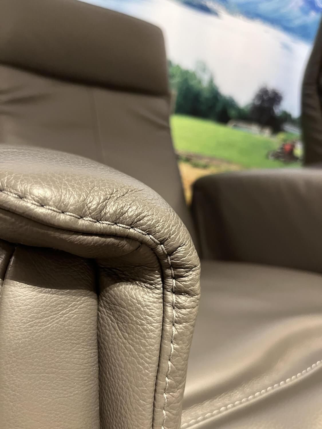 Activineo - Drehsessel Baccara Leder WM Anthrazit Drehteller Metall - 6