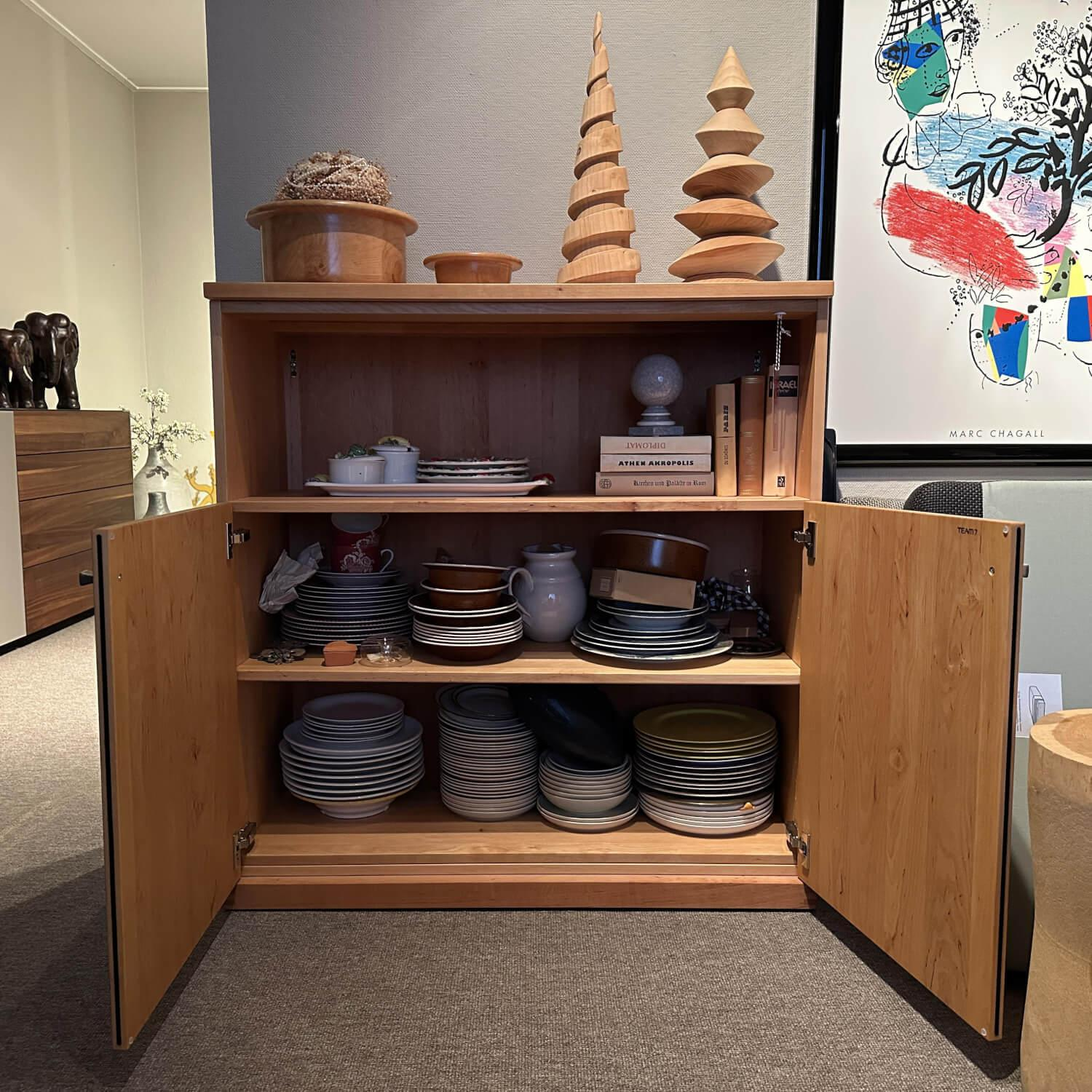 Team 7 - Chest of drawers Cubus solid alder wood with 2 doors - 6