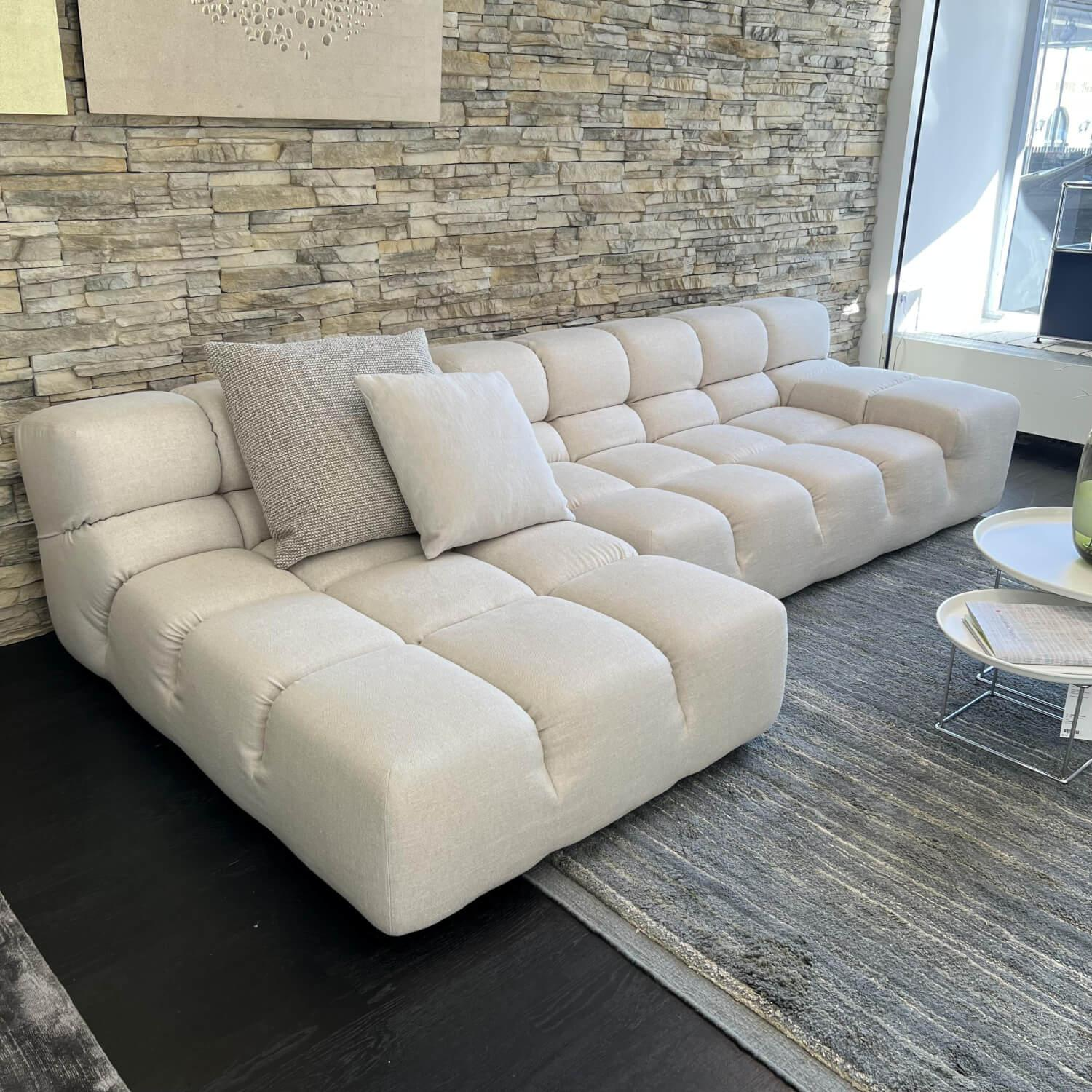 B&B Italia - Ecksofa Tufty-Time Stoff Sapri Bastfarben Fußausführung Schwarz - 9