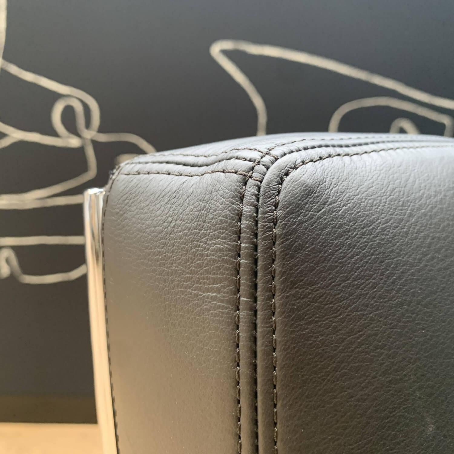 Walter Knoll - Sessel Berlin Chair Leder Congress 1399 Dark Bronze Profistahl Hochglanz - 11