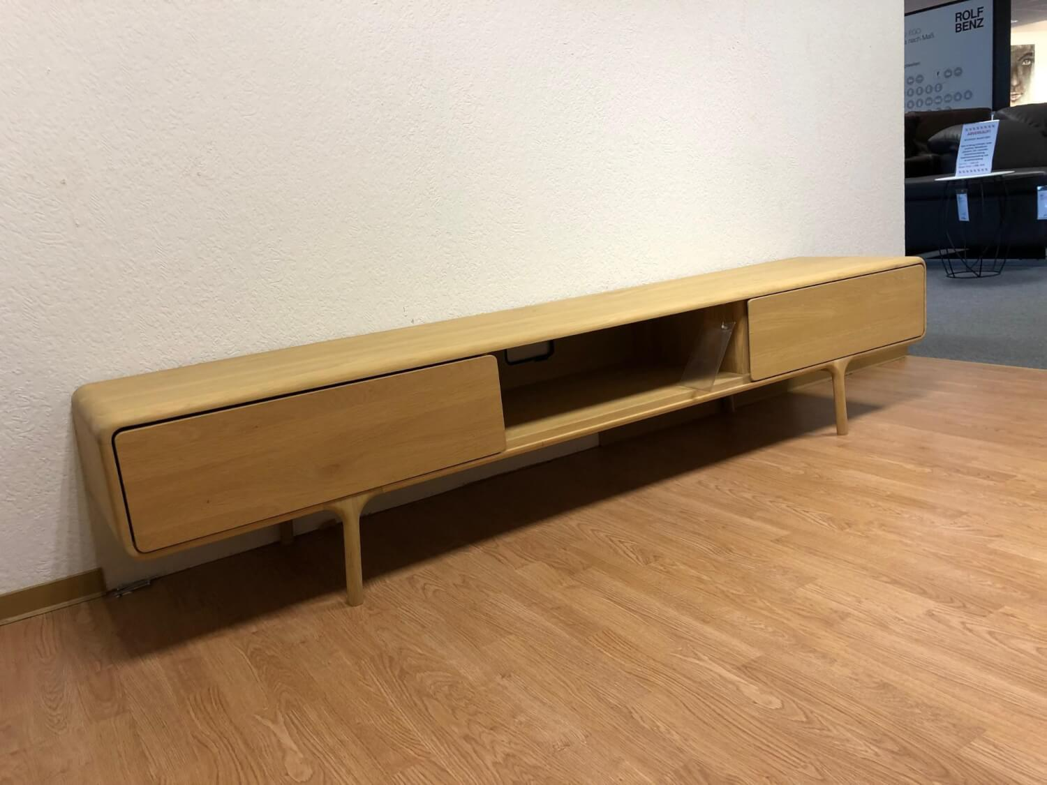 Gazzda - Lowboard Fawn Eiche Massiv Weiß Geölt - 4