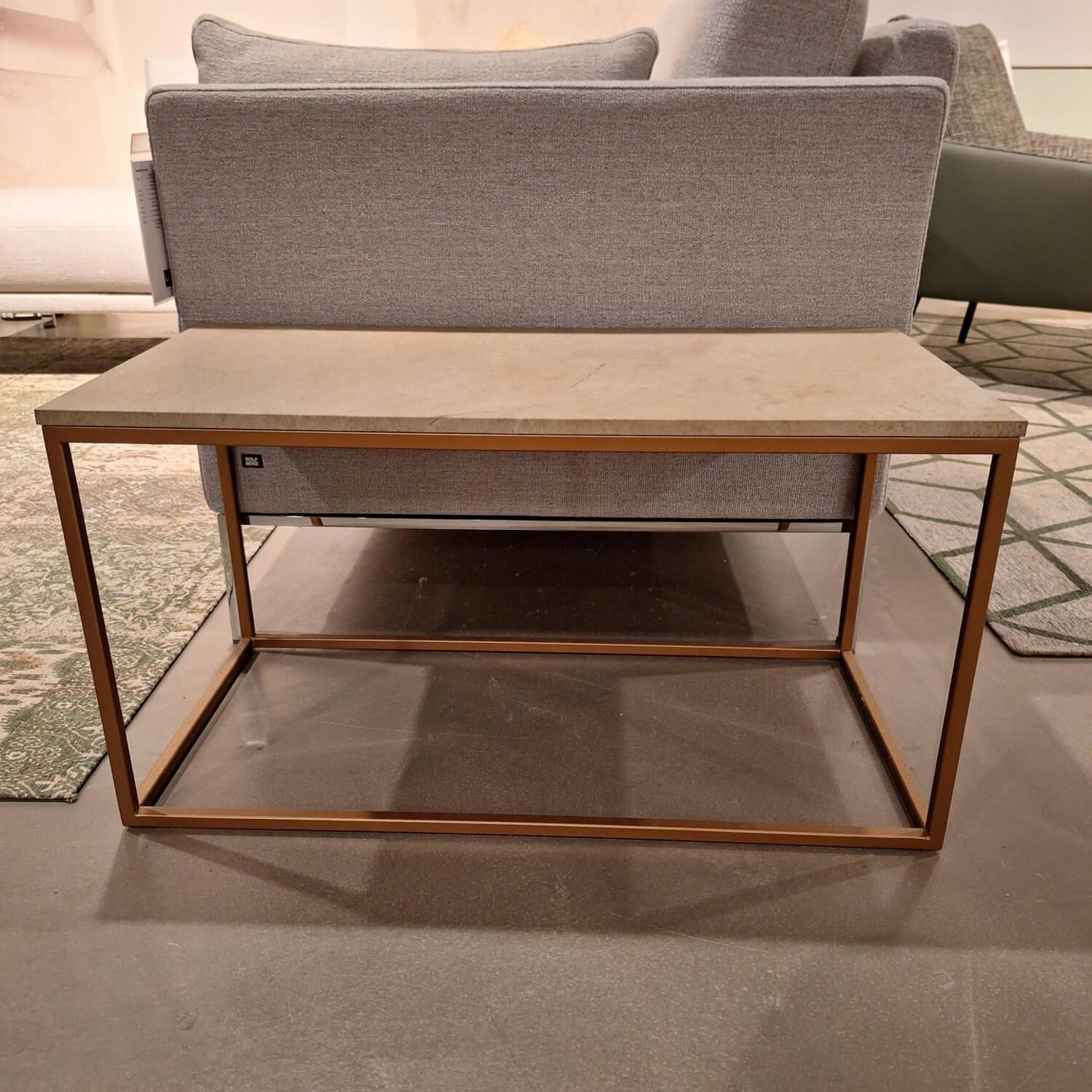 Rolf Benz - Coffee Table 985 MDF Coated With Real Stone Veneer With Sandstone Frame Bronze Colored - 5